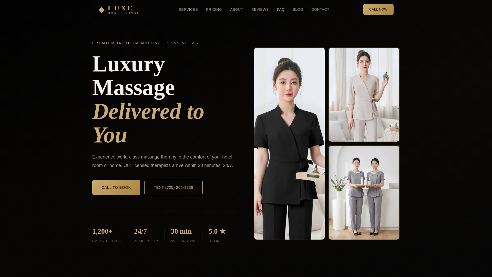 website screenshot of https://luxe-mobile-massage.pages.dev/