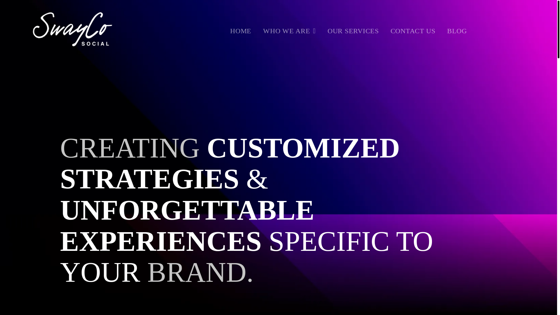 website screenshot of https://teamswaycosocial.com/