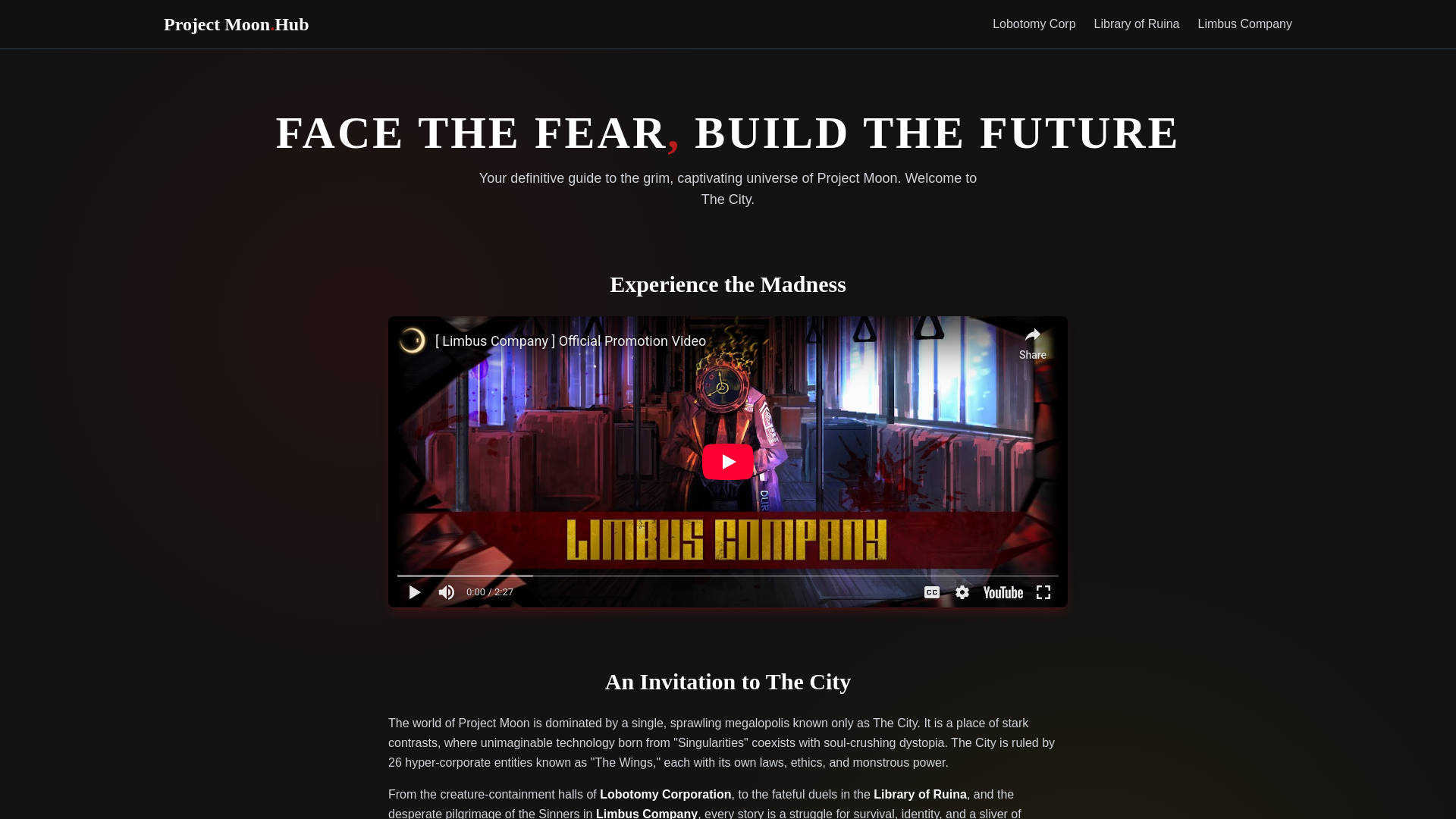 website screenshot of https://project-moon.pages.dev/