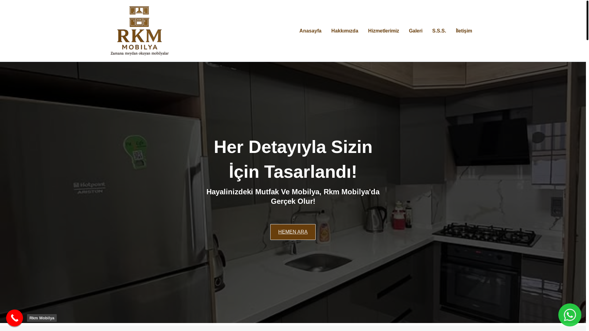 website screenshot of https://samsunmutfakdolabi.com/