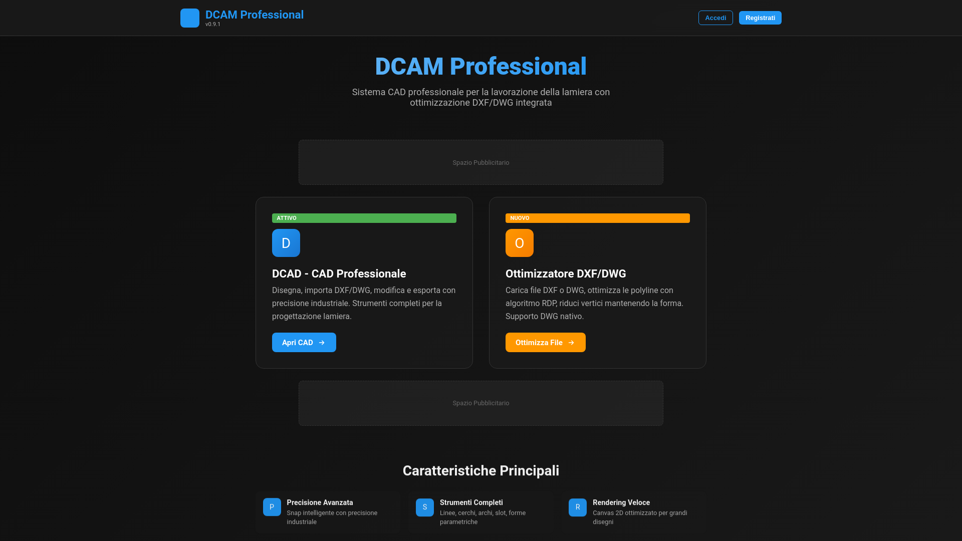 website screenshot of https://thedcamproject.com