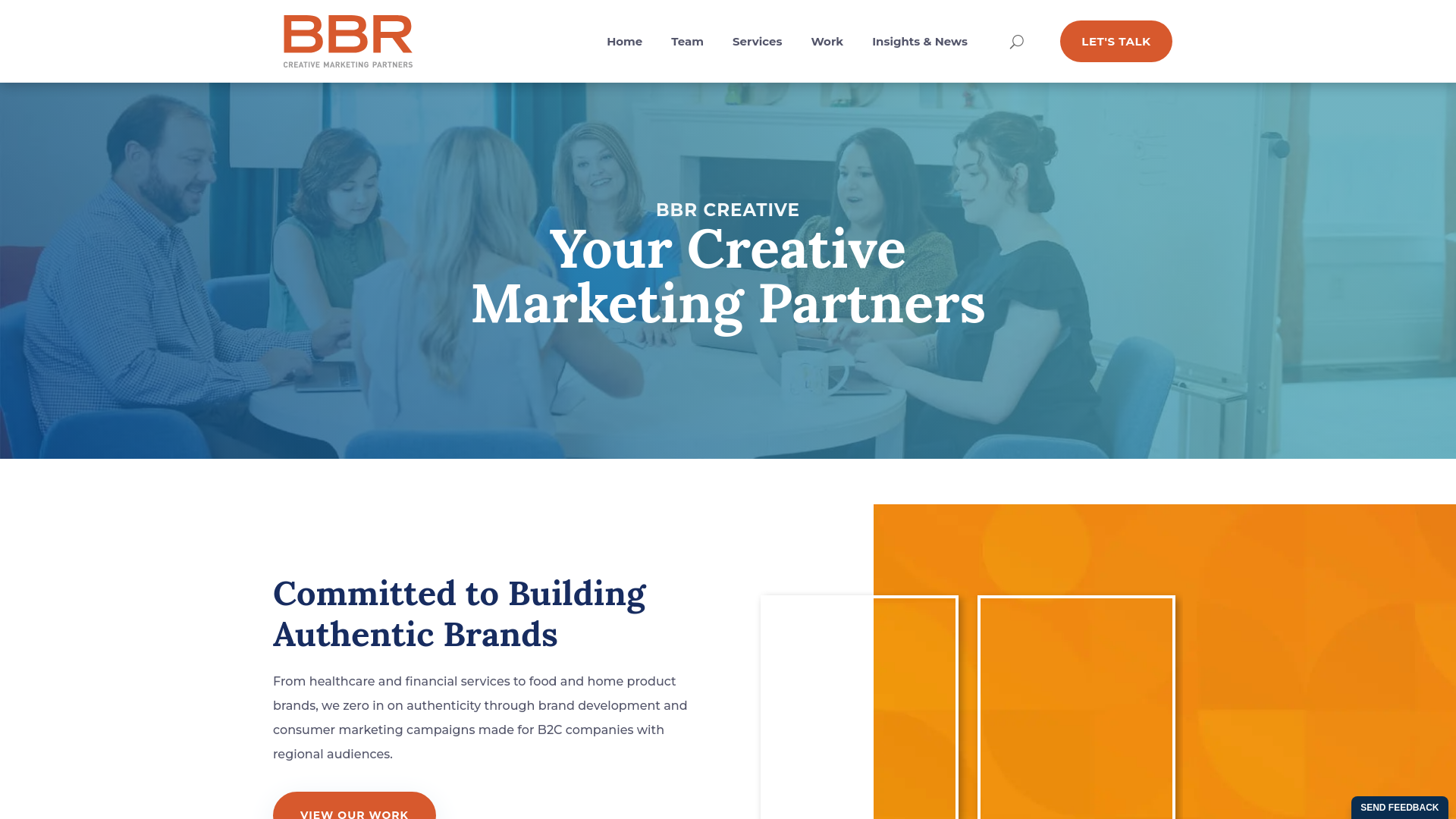 website screenshot of https://bbrcreative.com/