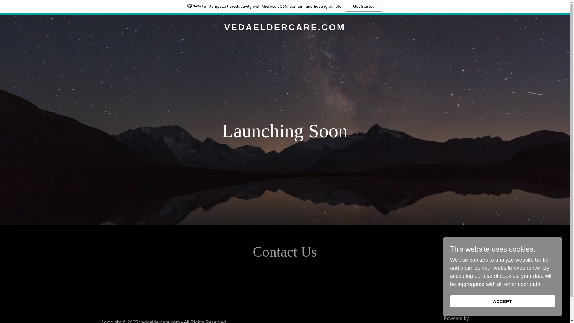 website screenshot of https://vedaeldercare.com/