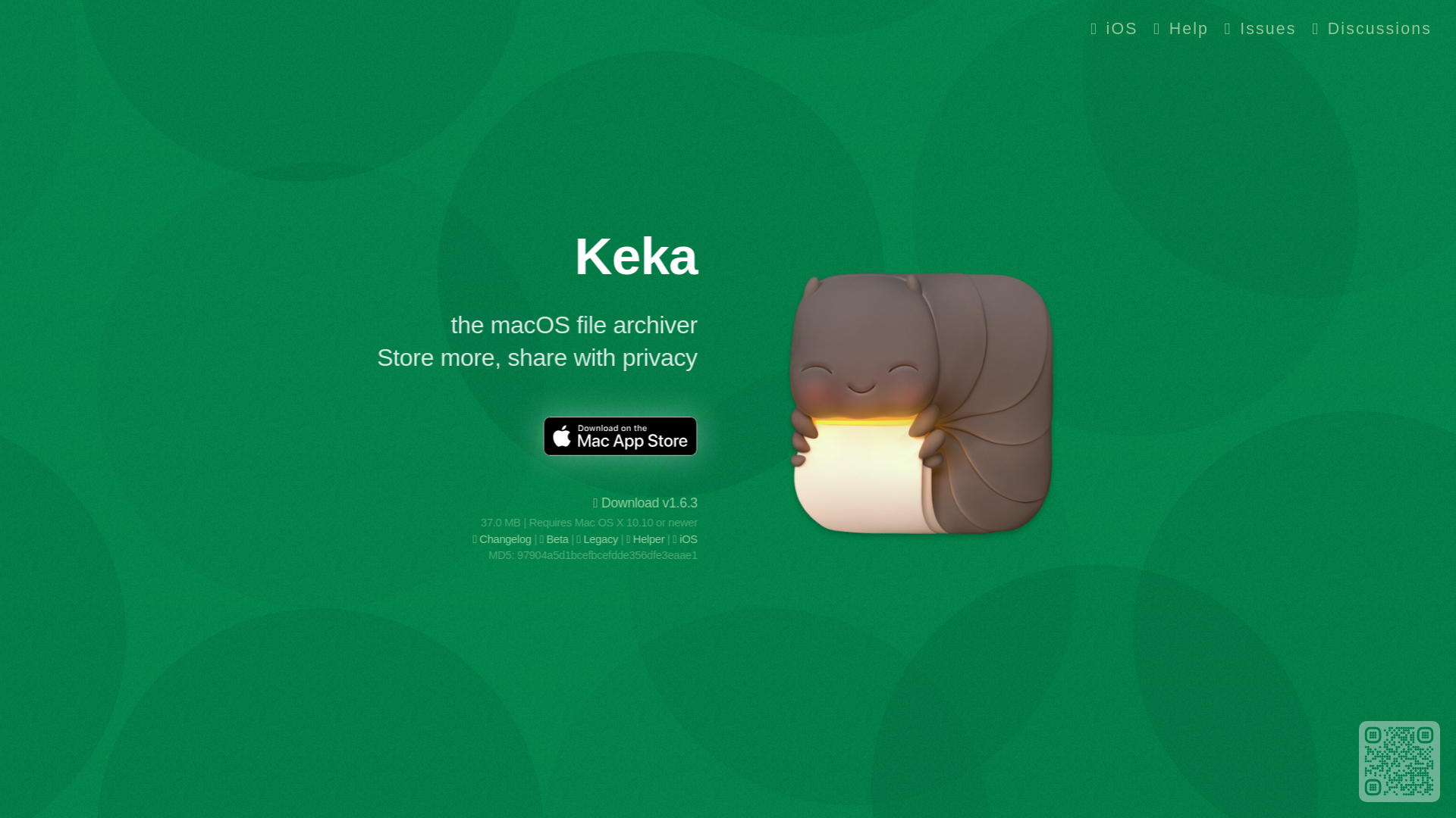 website screenshot of https://keka.io