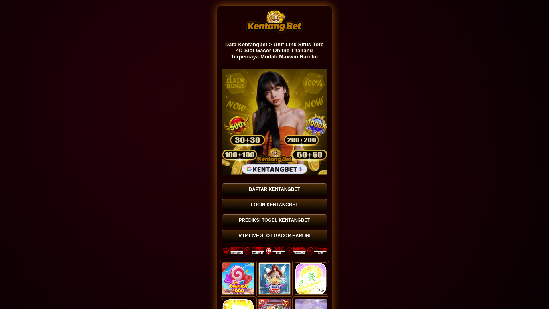 website screenshot of https://upalt-untad-kentangbet.pages.dev/