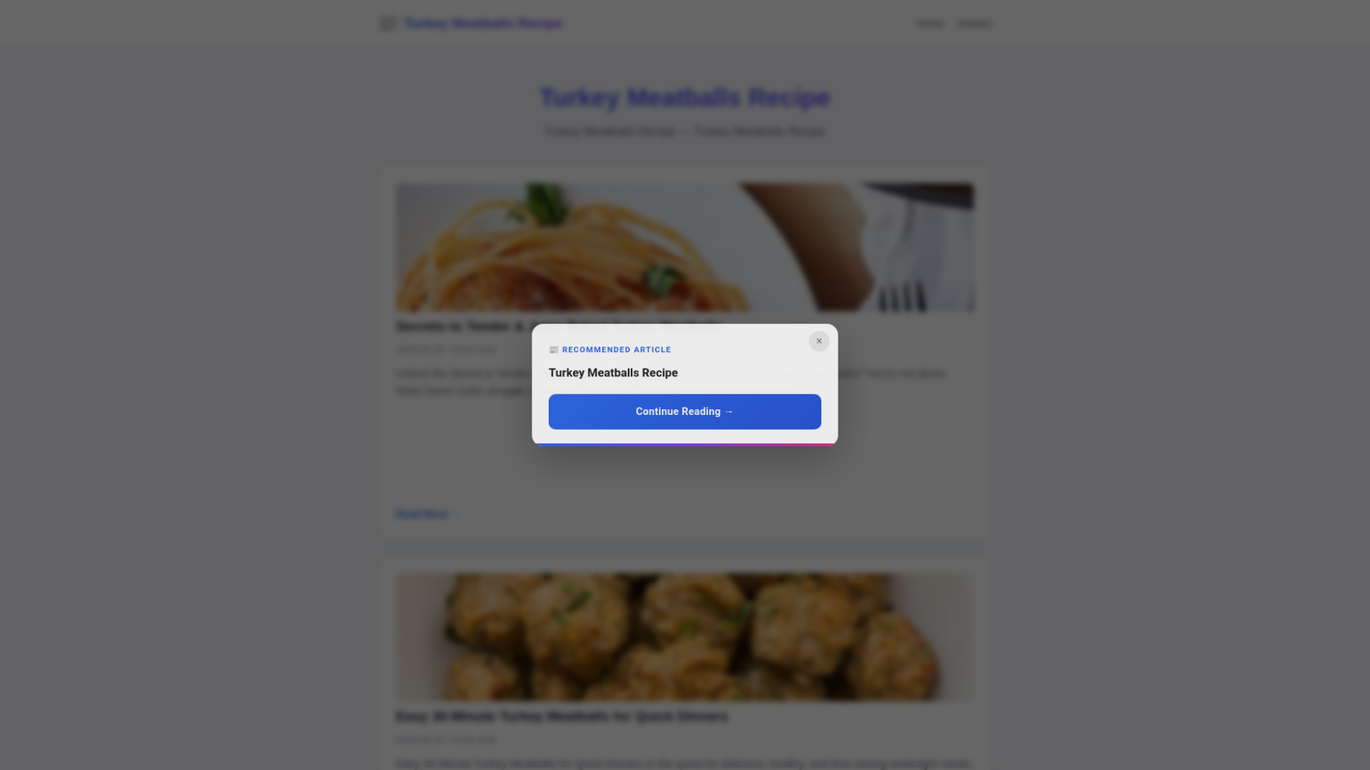 website screenshot of https://turkey-meatballs-recipe.pages.dev/