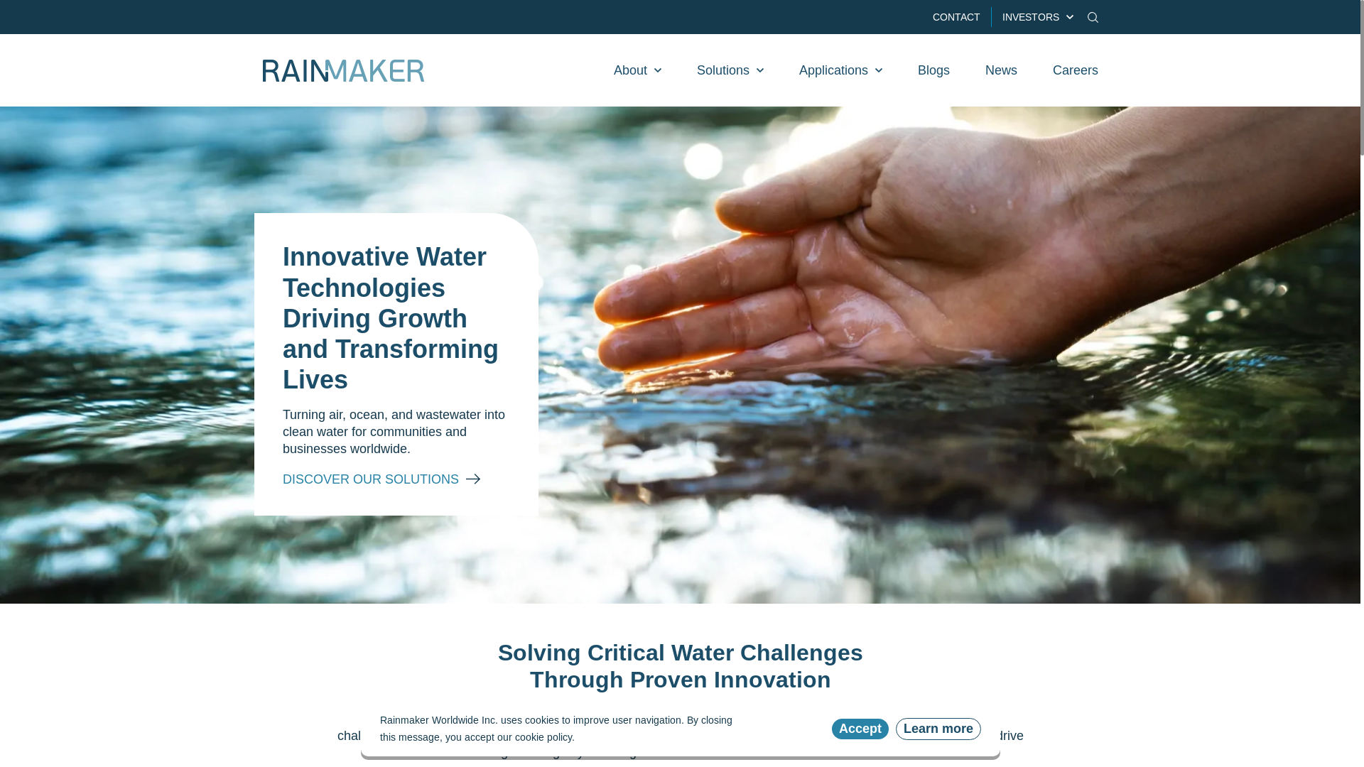 website screenshot of https://rainmakerww.com.mx/
