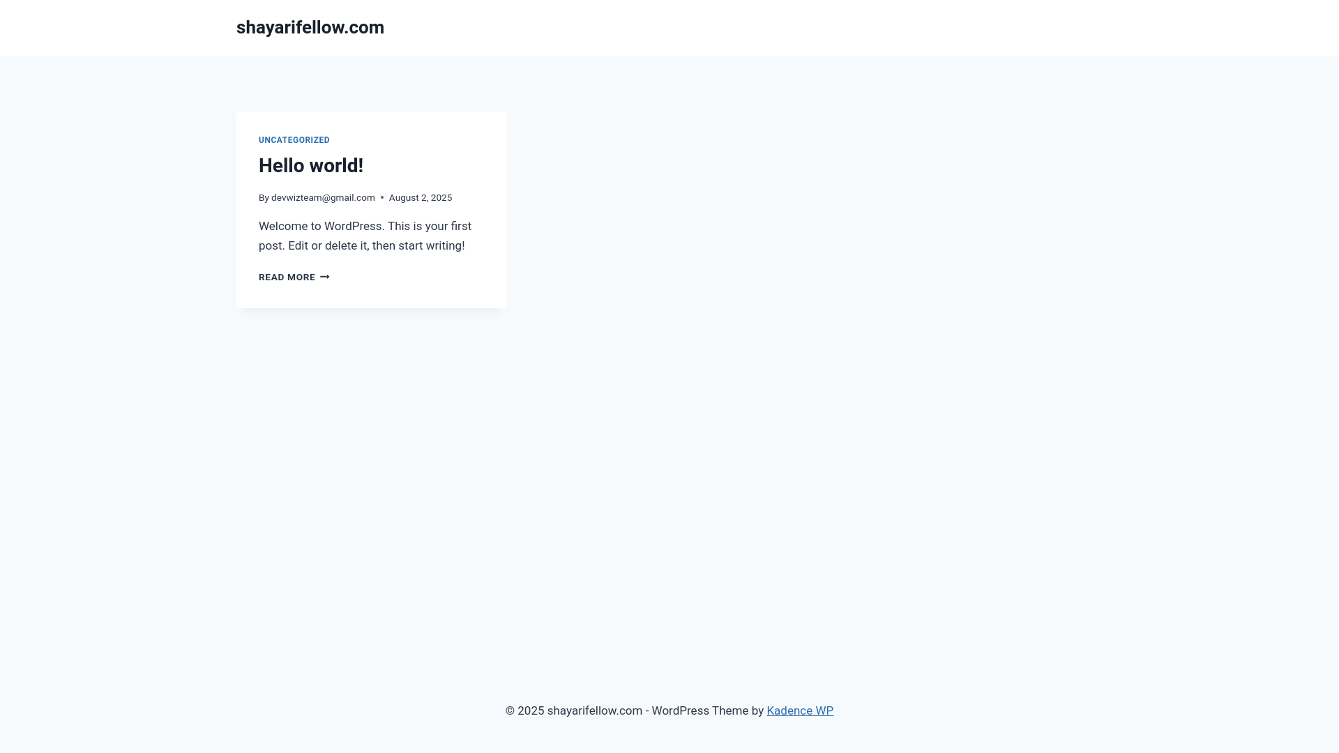 website screenshot of https://shayarifellow.com/