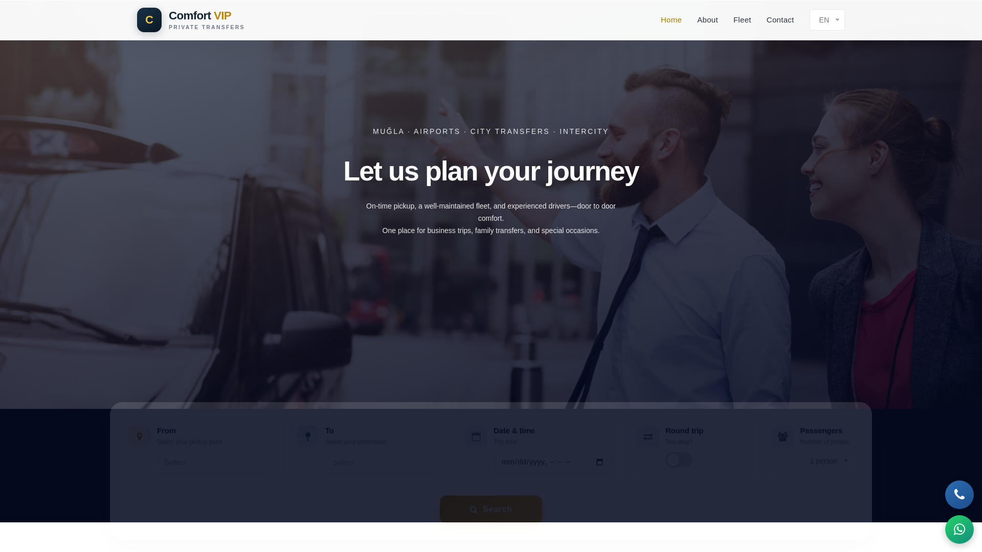 website screenshot of https://muglatransfer.tr/