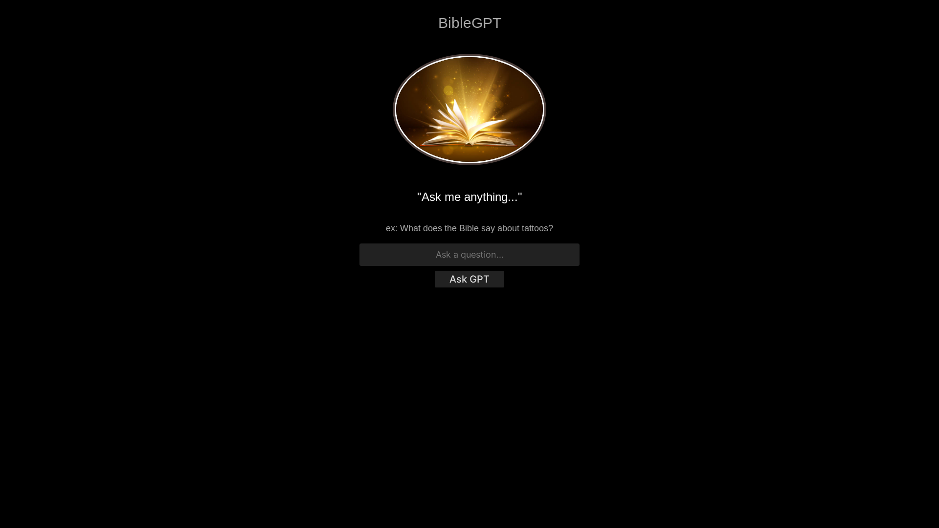 website screenshot of https://bibleanswer.me/