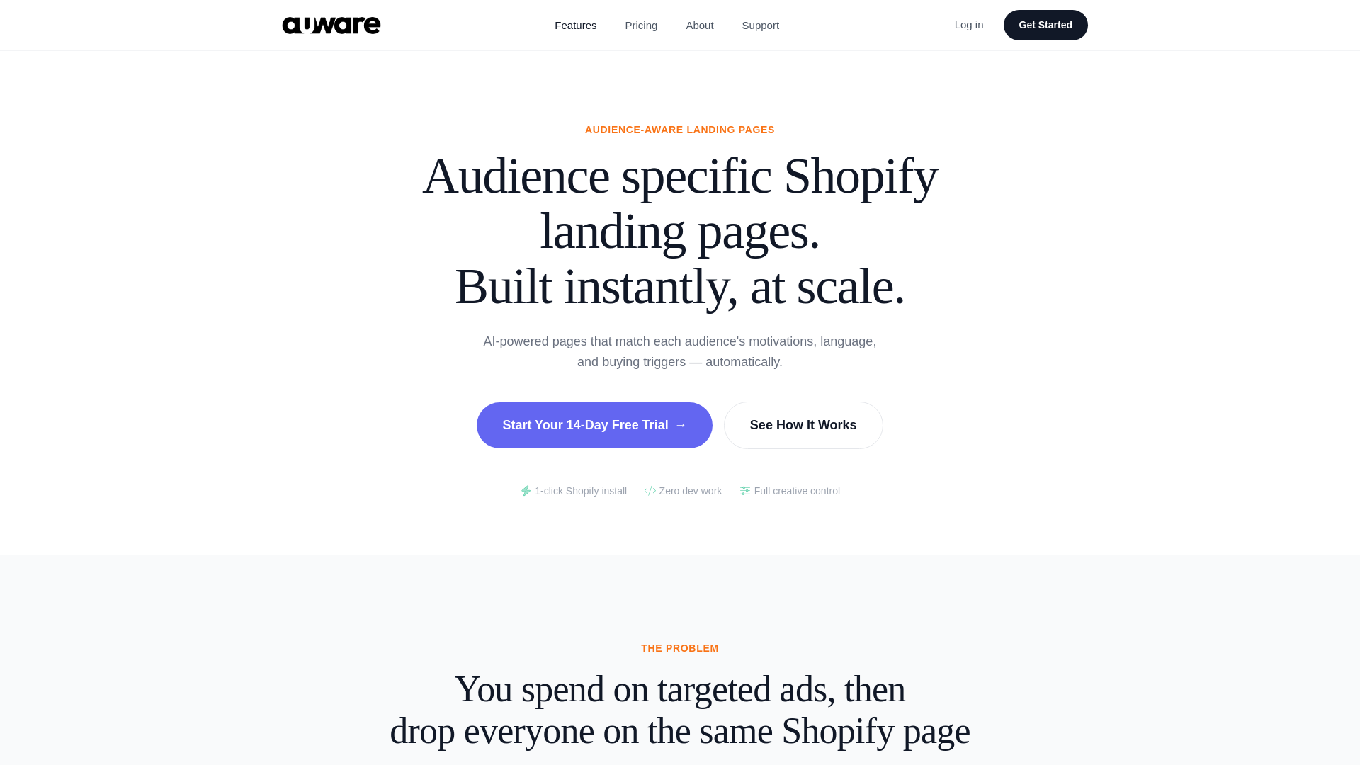 website screenshot of https://withauware.com/