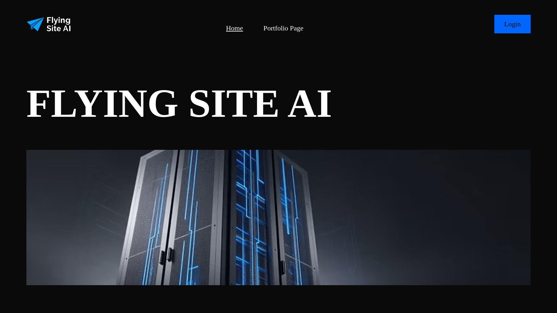 website screenshot of https://siteflyai.com