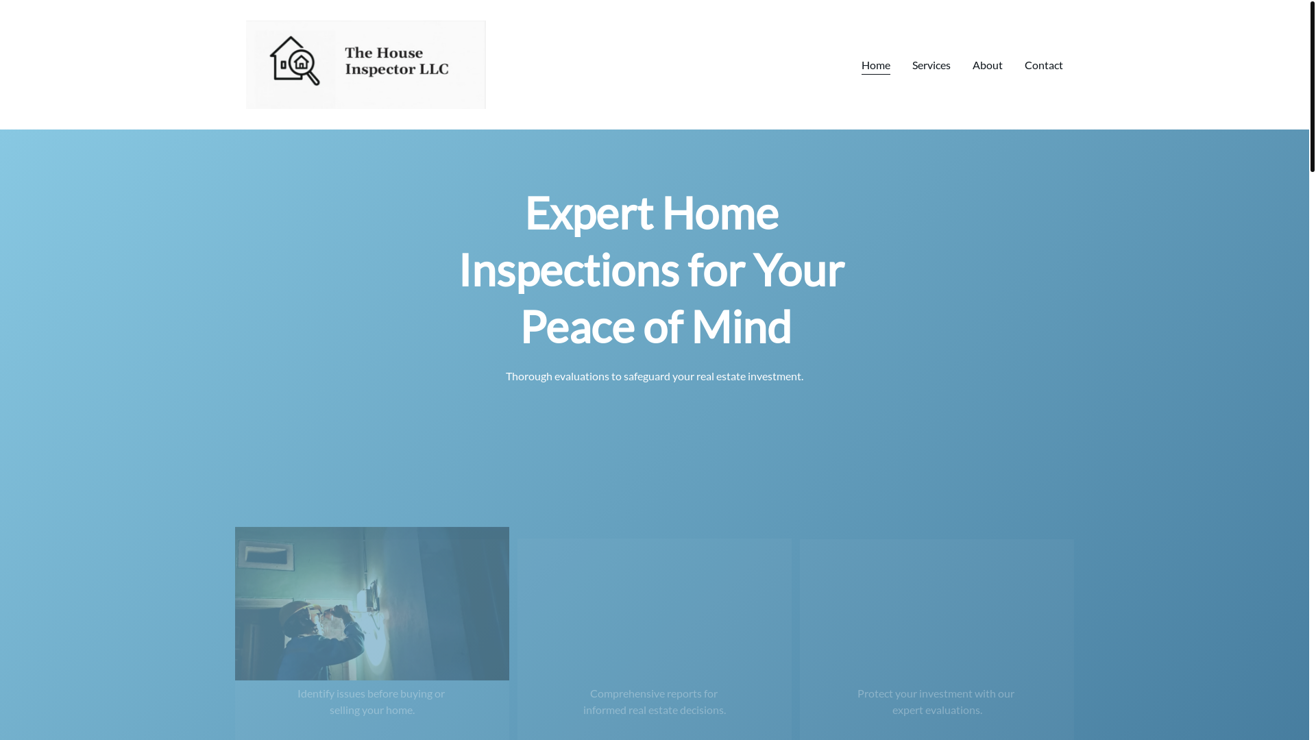 website screenshot of https://underwoodinspections.com/