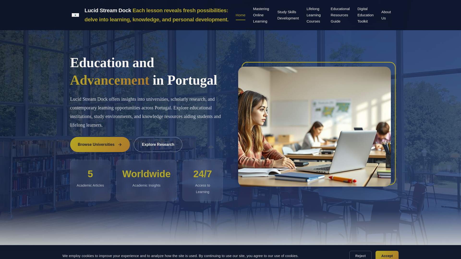 website screenshot of https://lucidstreamdock.digital