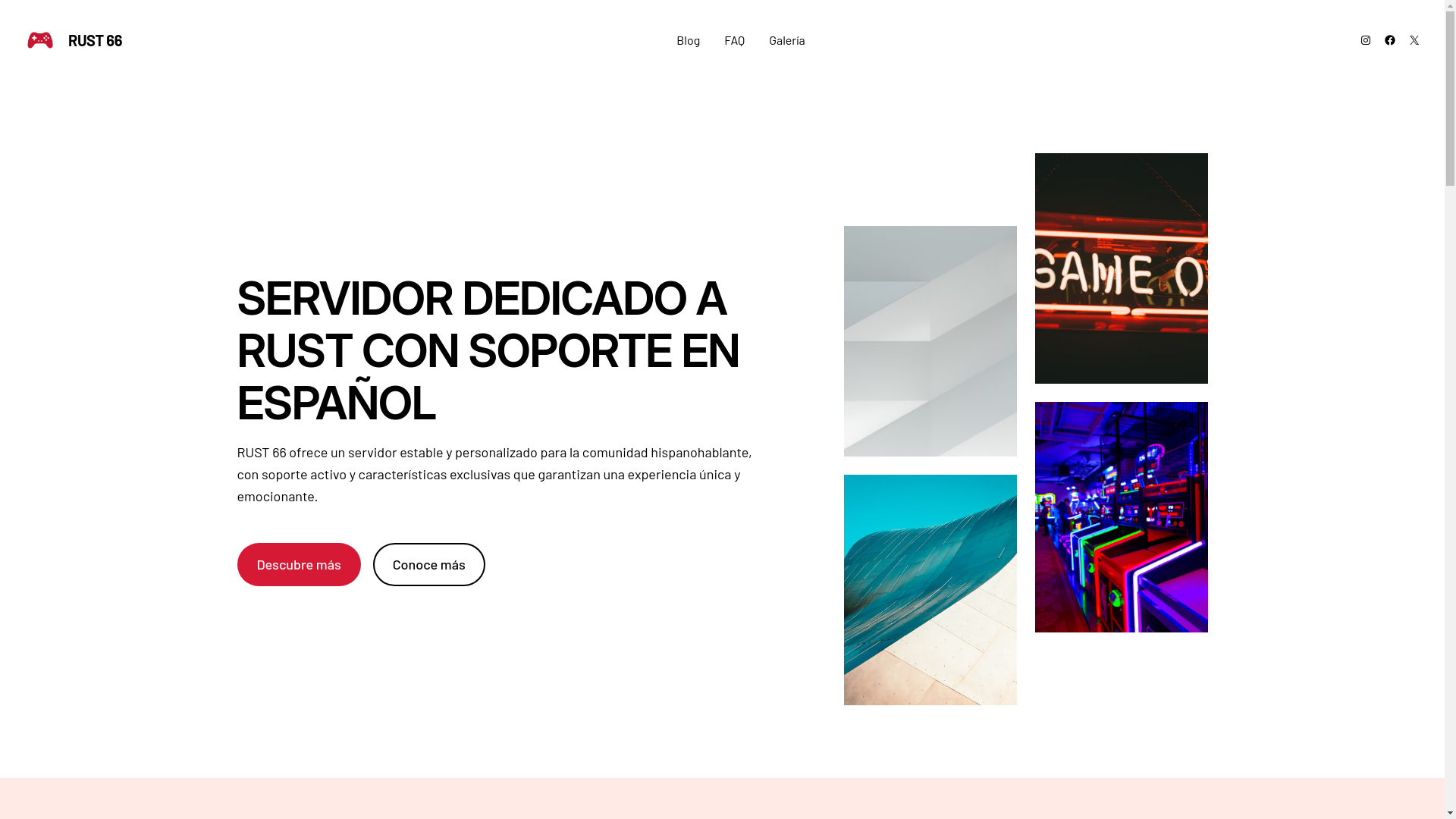 website screenshot of https://rust66.com/
