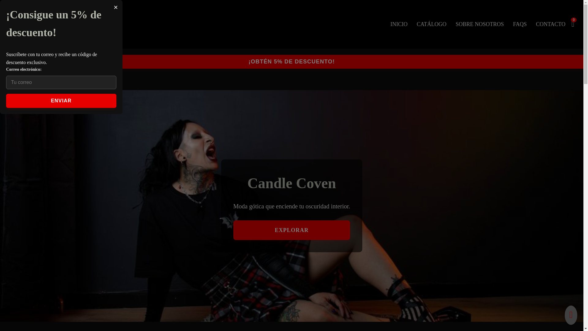 website screenshot of https://candlecoven.com.mx/