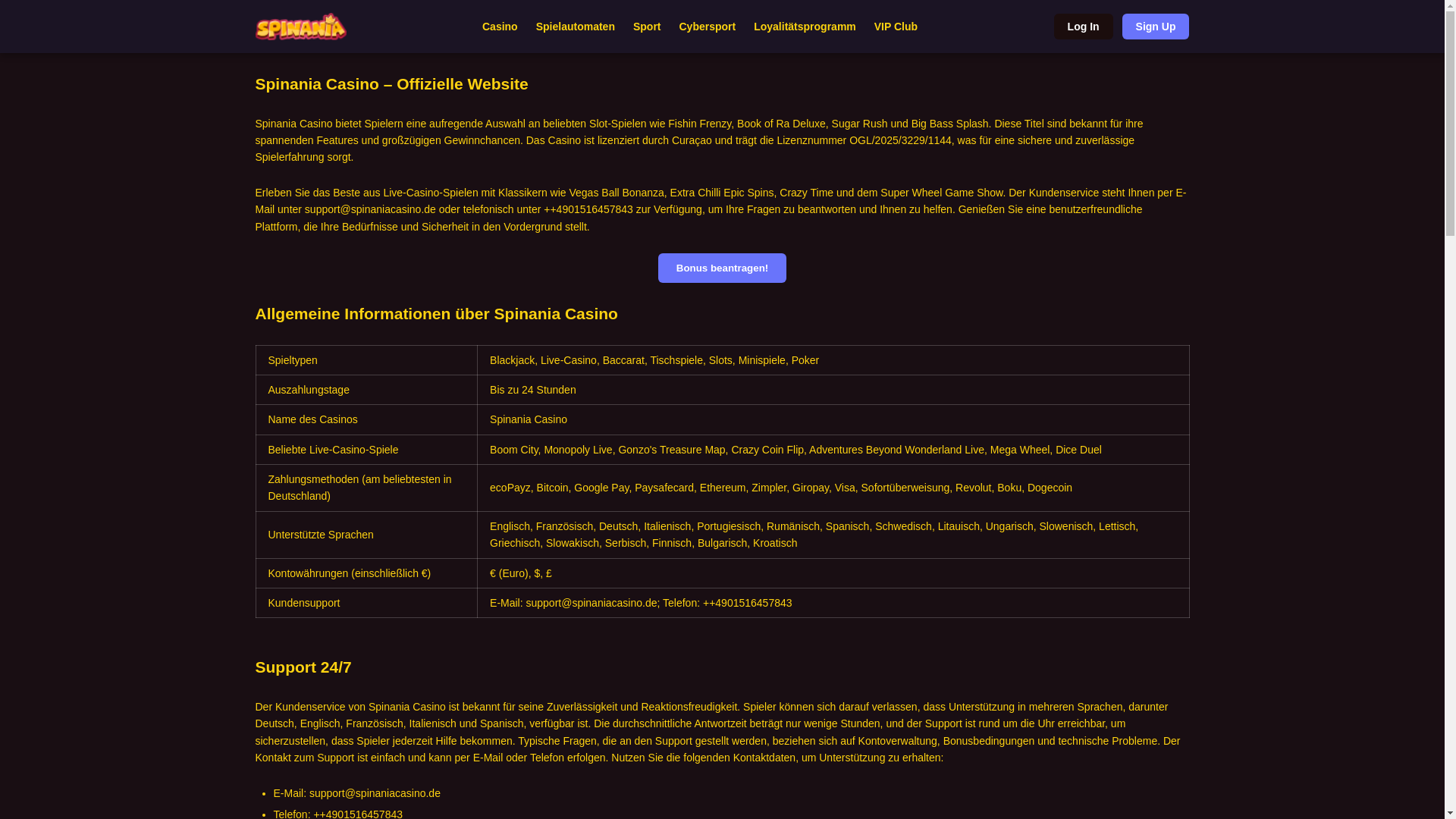 website screenshot of https://spinaniacasino-de.pages.dev/
