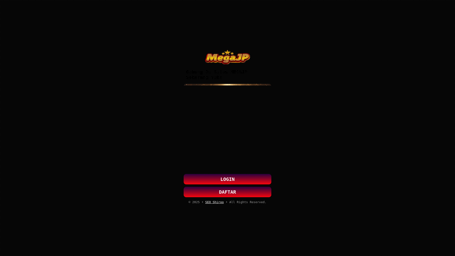 website screenshot of https://megajp-slot-resmi.pages.dev/