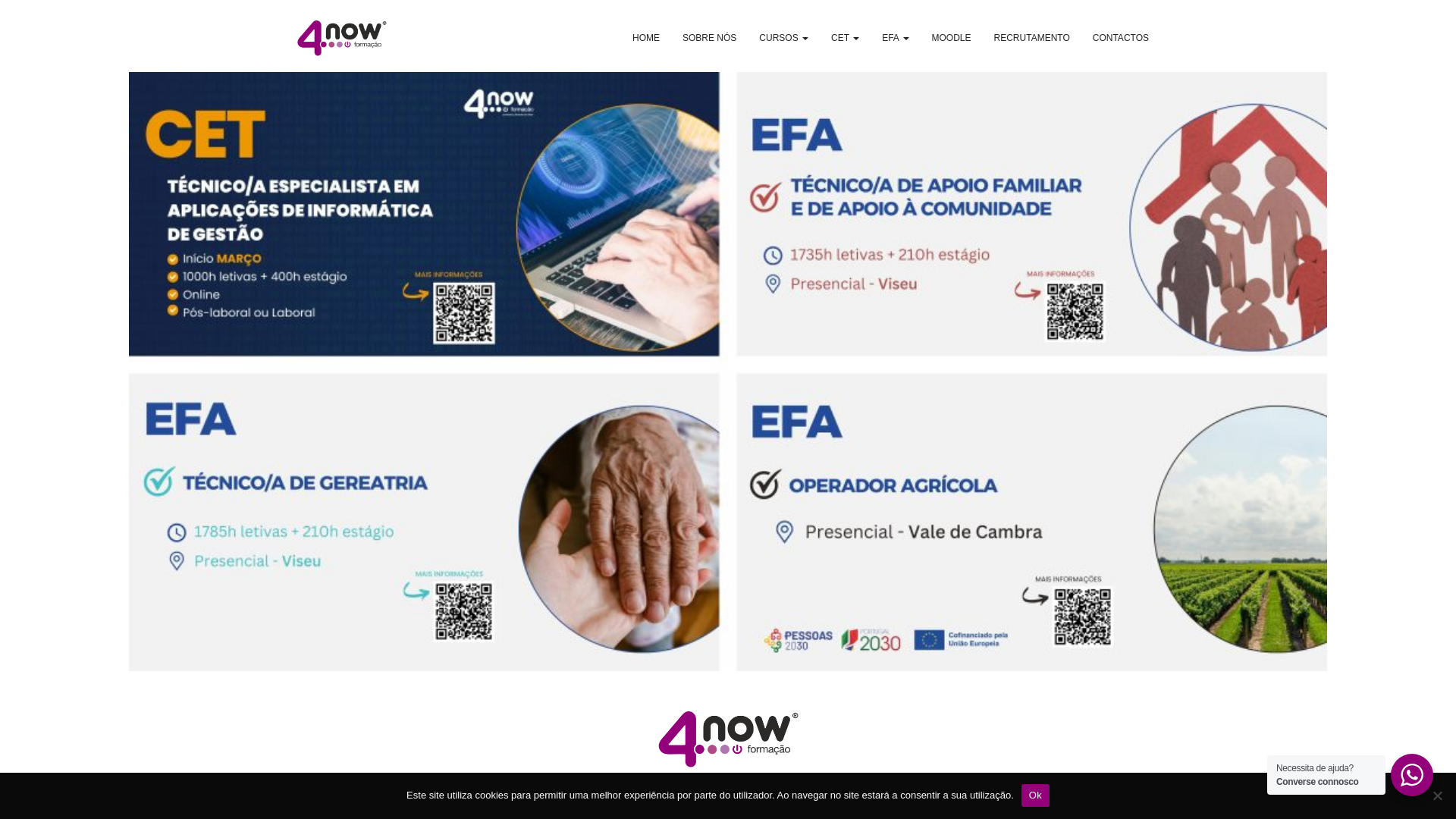 website screenshot of https://4now.pt/
