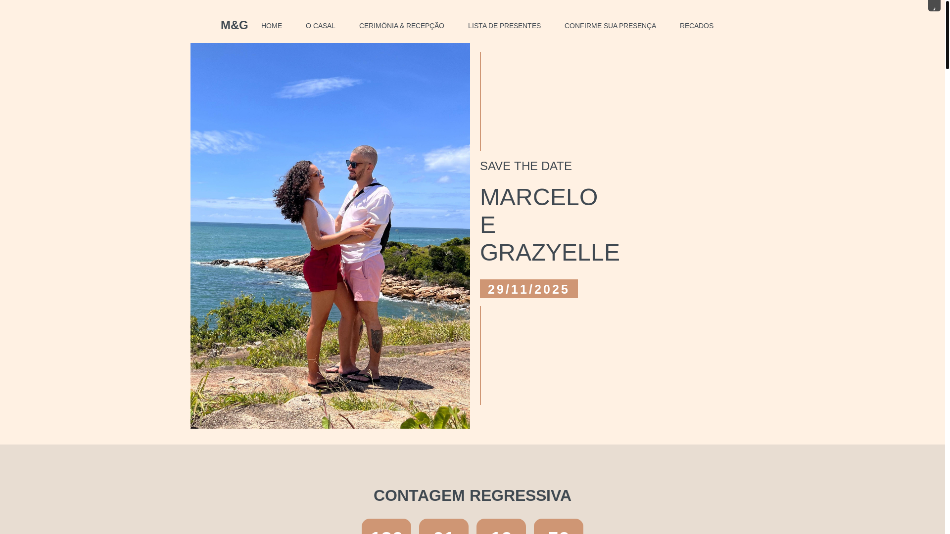website screenshot of https://marcelo-e-grazyelle.com.br/