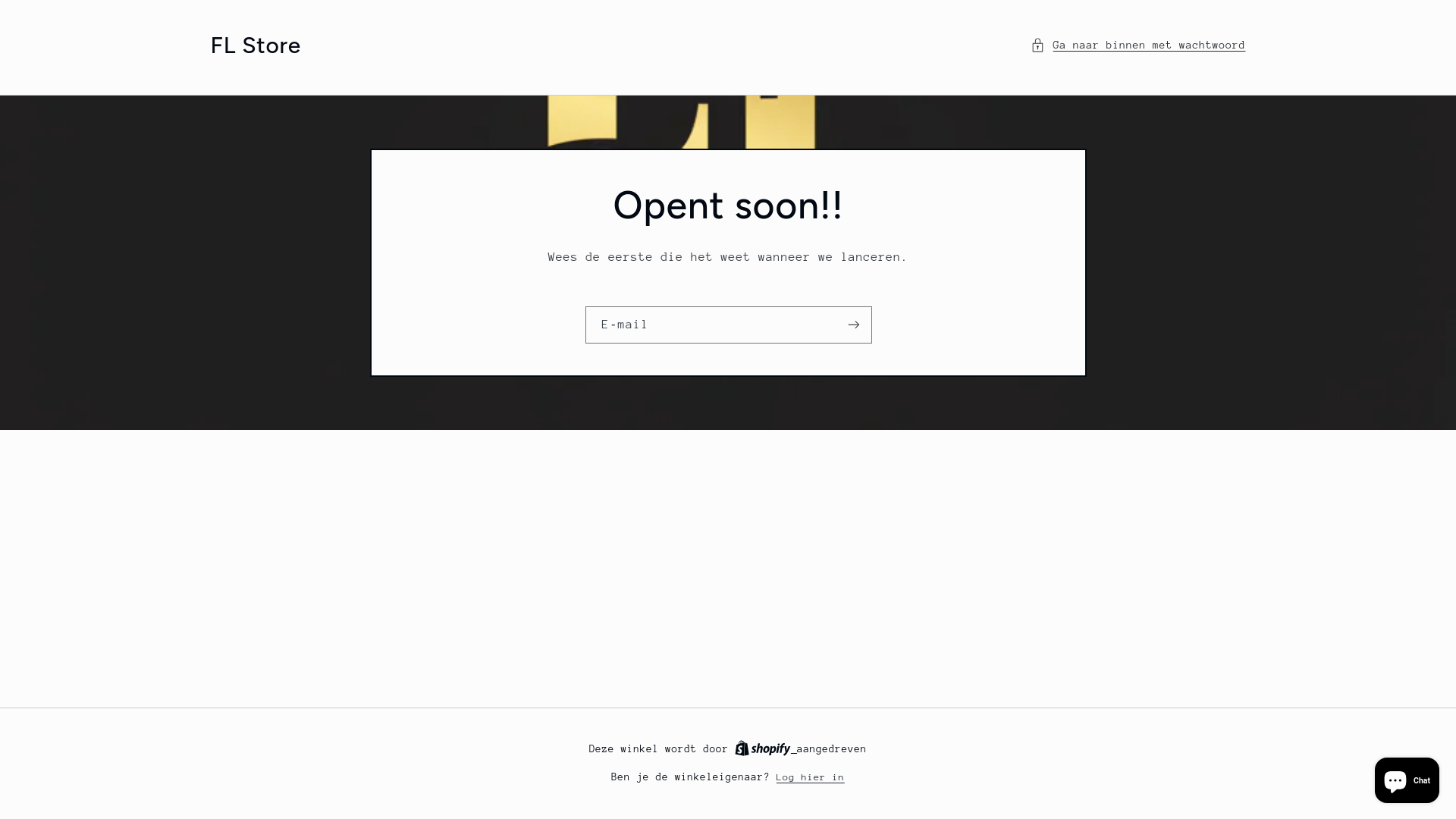 website screenshot of https://flstore.nl