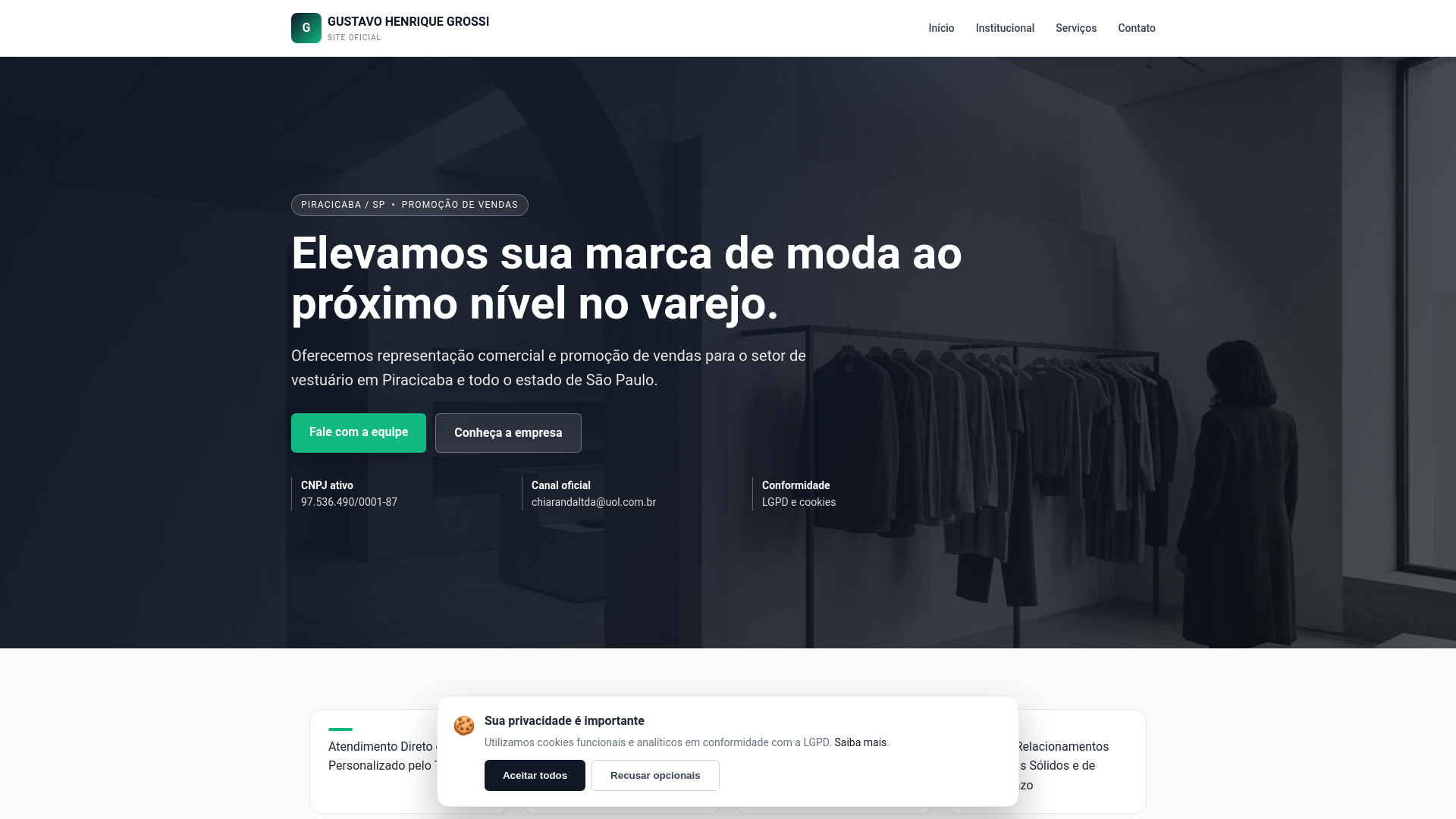 website screenshot of https://gh-grossi-representacao-comercial-de-roupas.pages.dev/