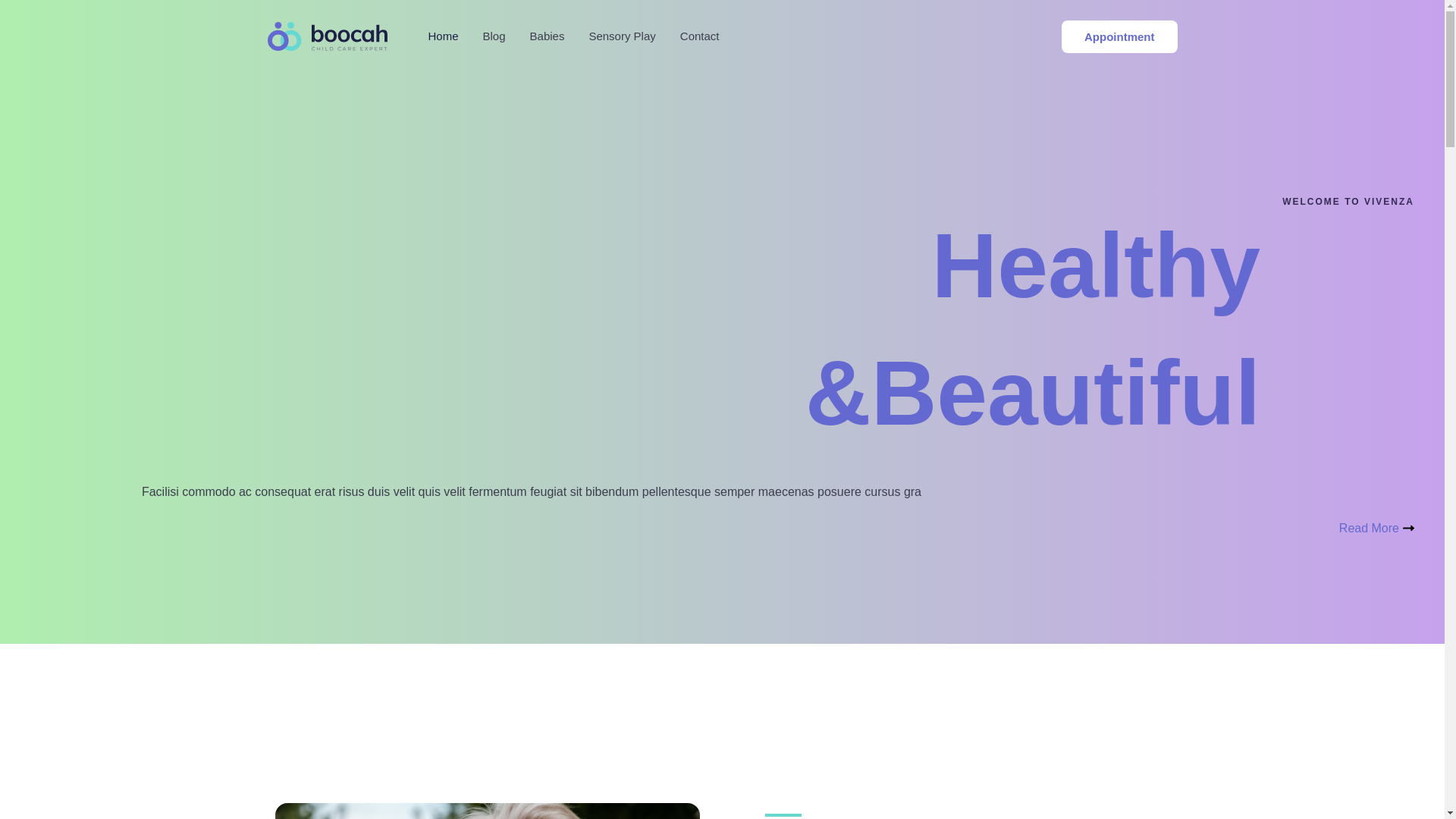 website screenshot of https://vivenza.blog/