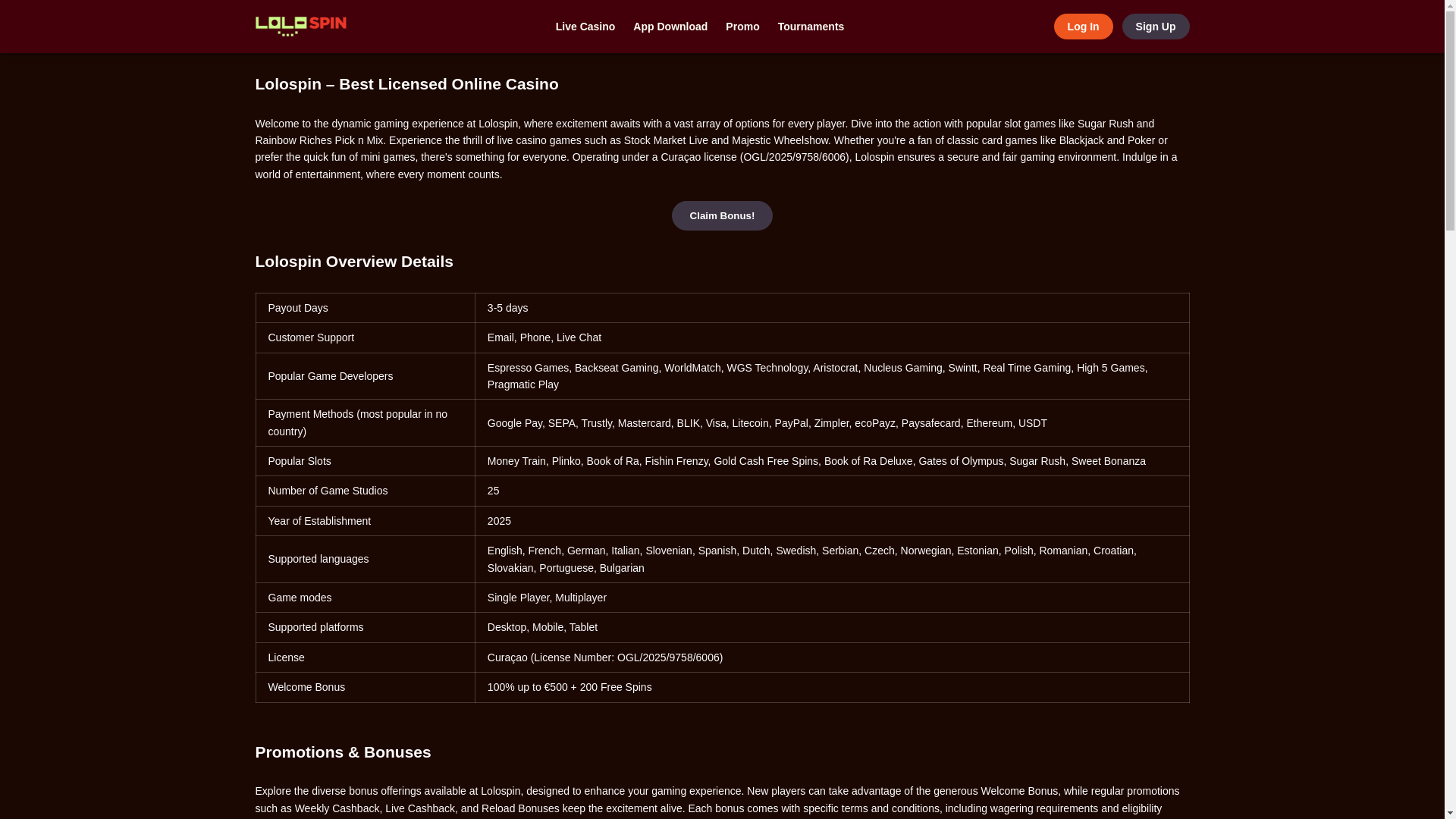 website screenshot of https://lolospin-casino-com.pages.dev/