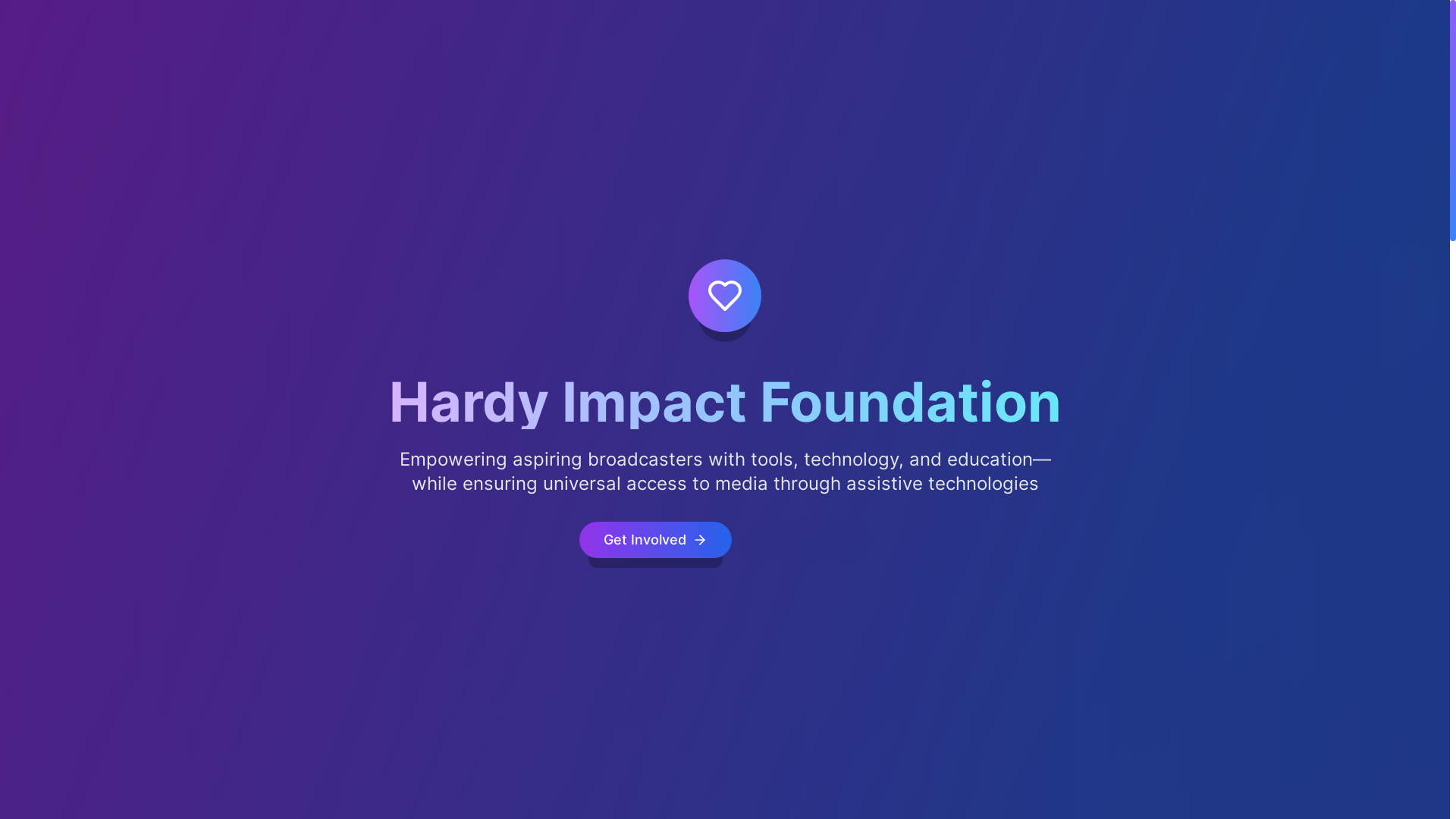 website screenshot of https://hardyimpact.org/