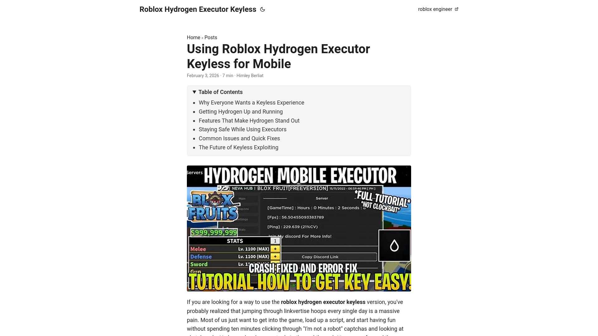 website screenshot of https://roblox-hydrogen-executor-keyless.pages.dev/