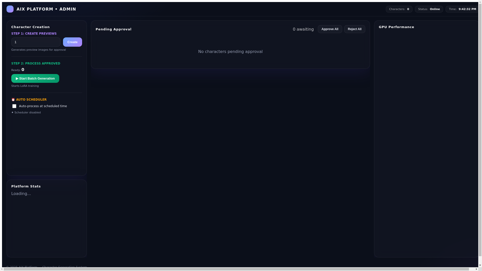 website screenshot of https://aix-admin-dashboard.pages.dev/