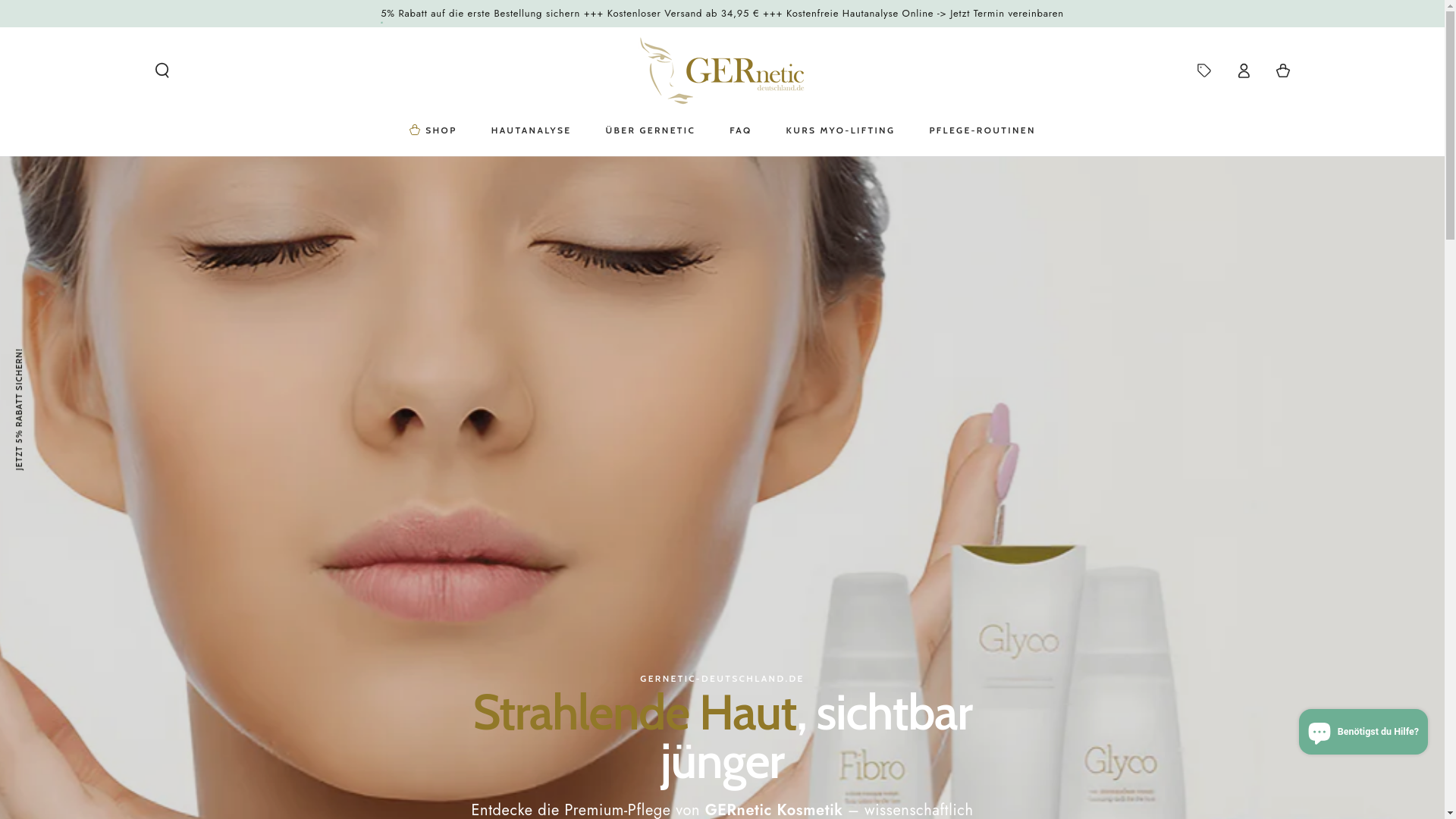 website screenshot of https://shop-gernetic.de/