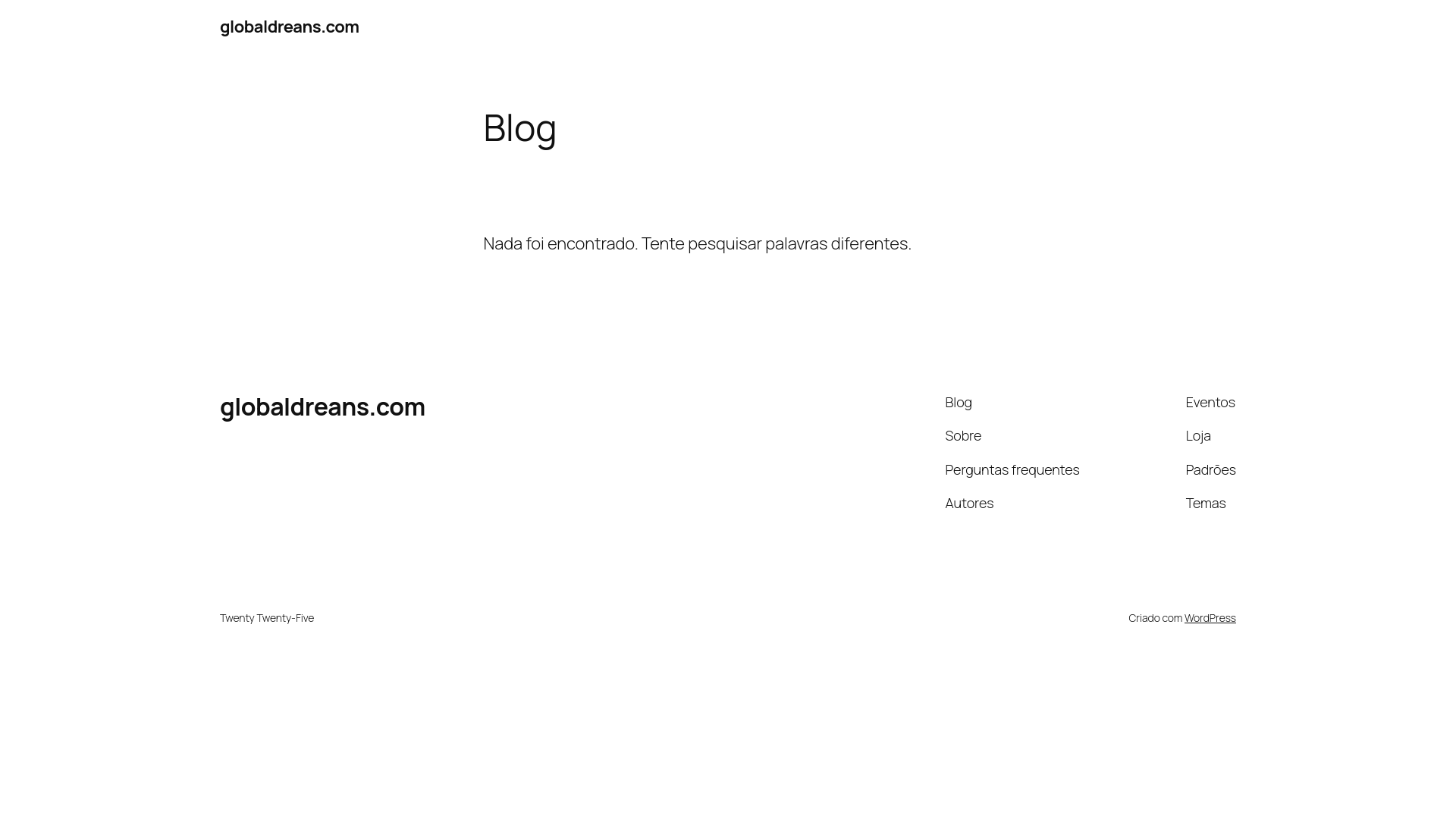 website screenshot of https://globaldreans.com/
