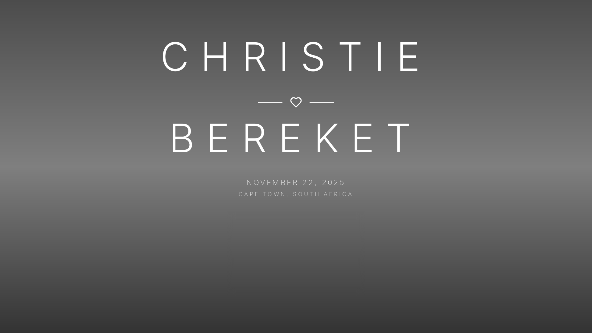 website screenshot of https://bereketandchristie.wedding/