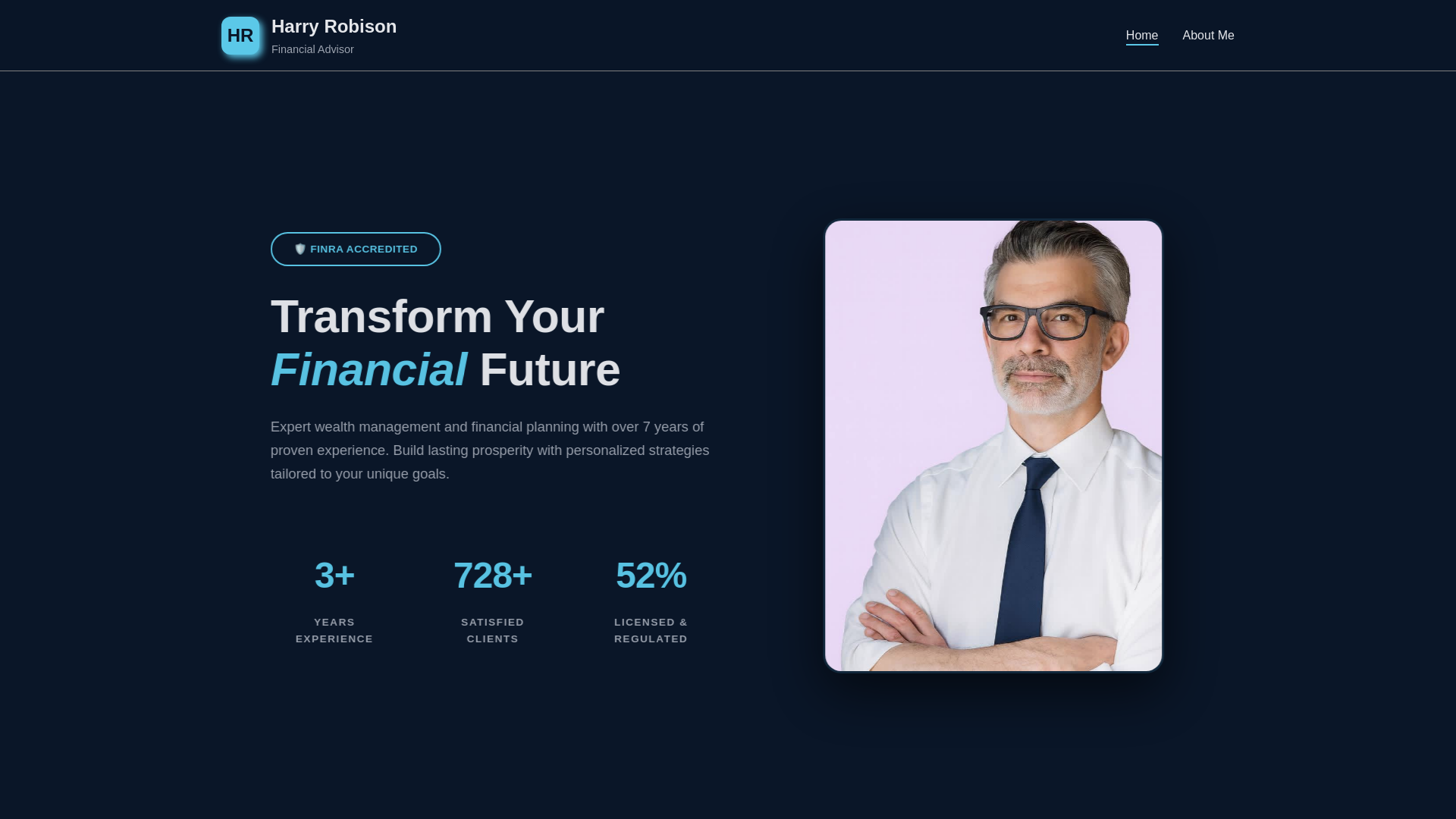 website screenshot of https://harryrobisontrendpilot.com/