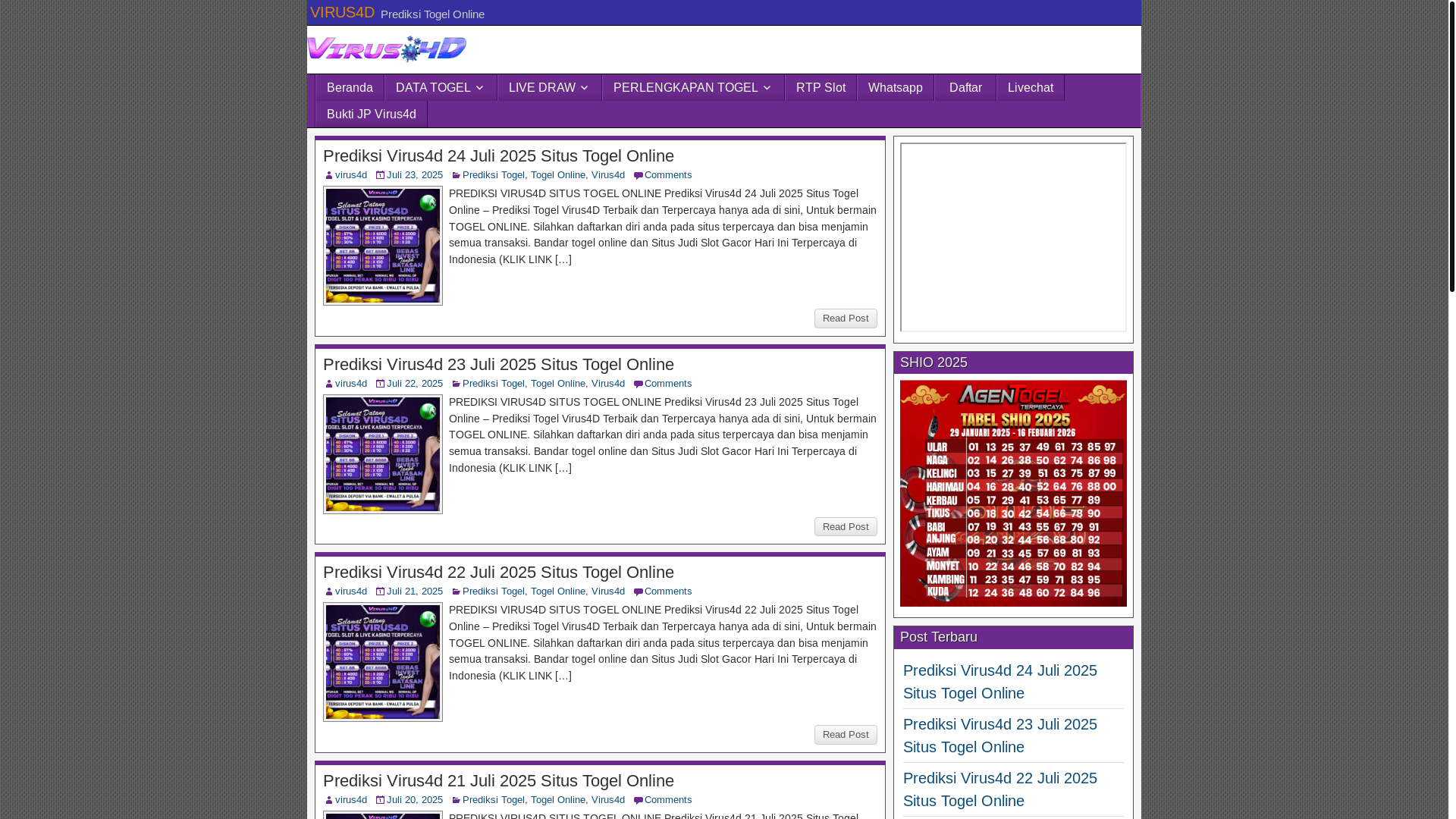 website screenshot of https://angkavirus4d.quest/