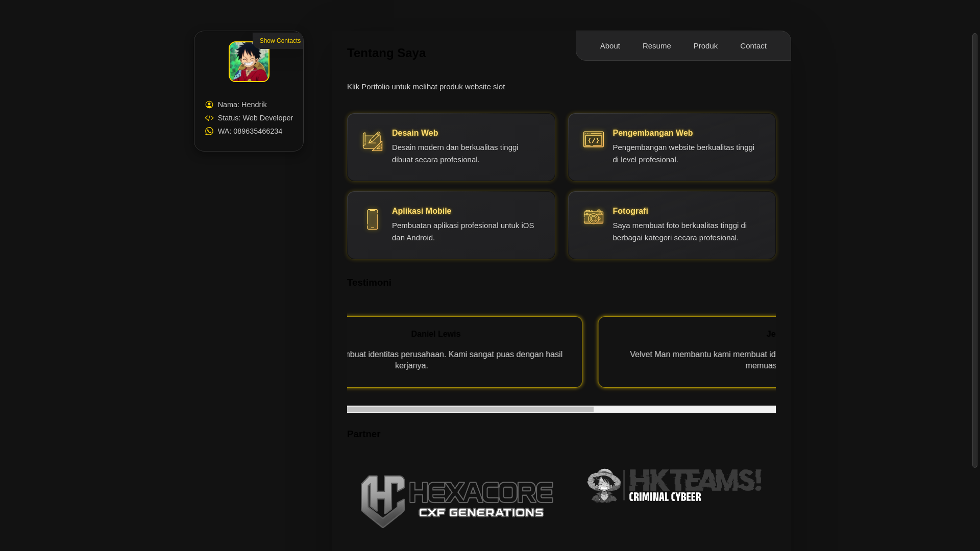 website screenshot of https://hkteams-v1.shop/