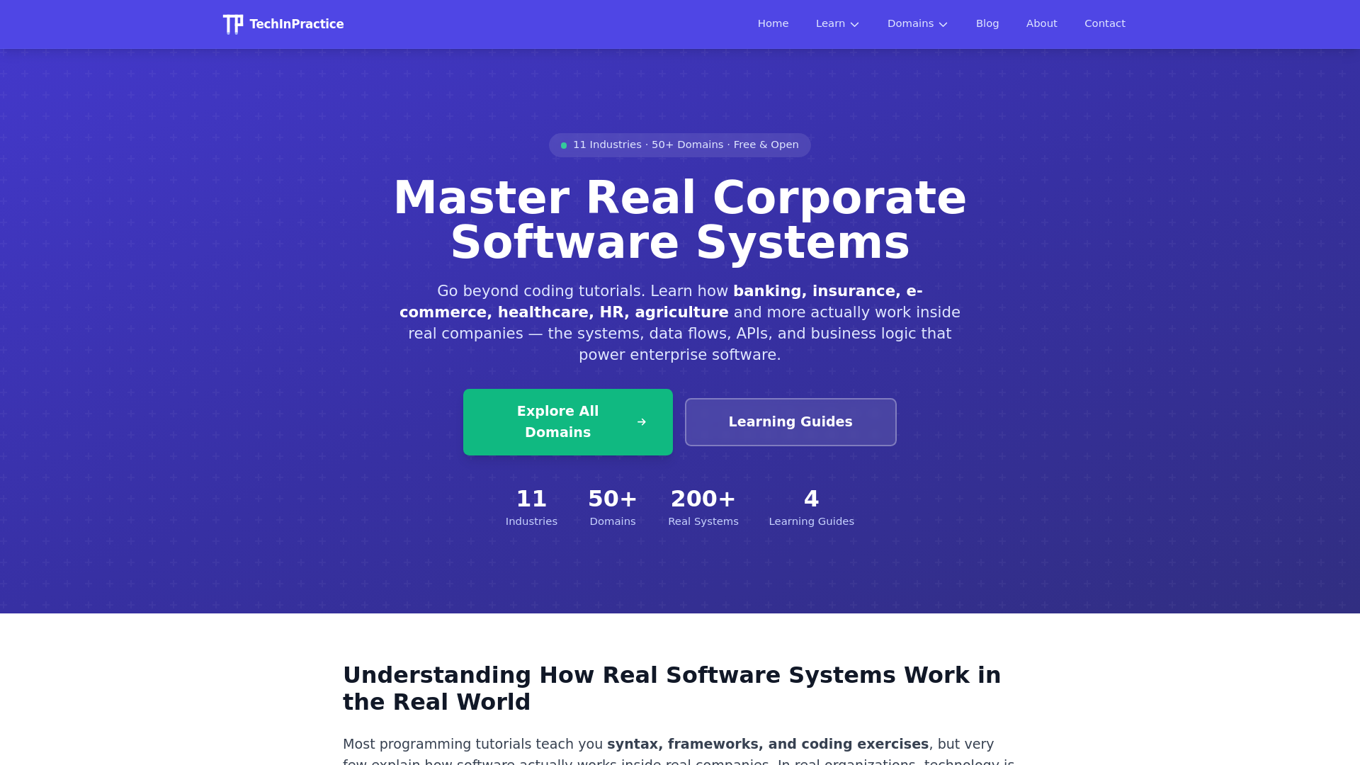website screenshot of https://techinpractice.pages.dev/
