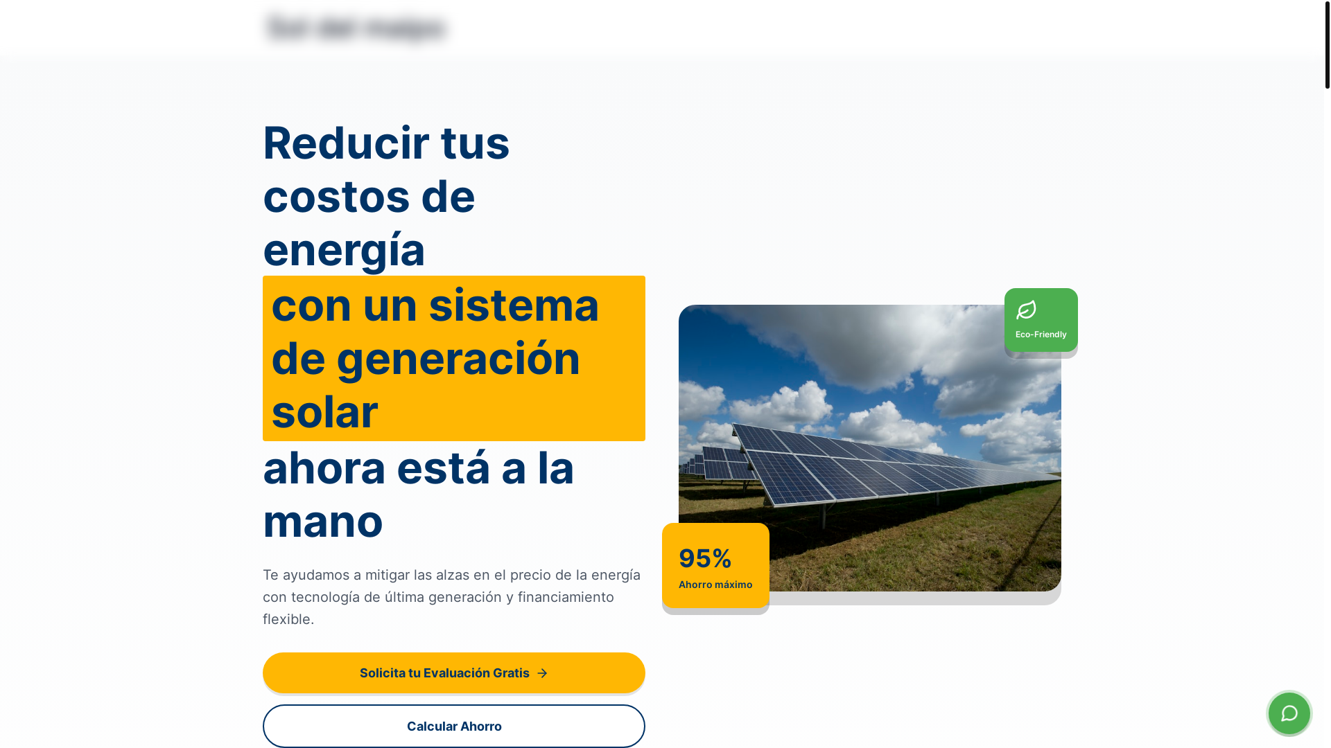 website screenshot of https://soldelmaipo.cl/