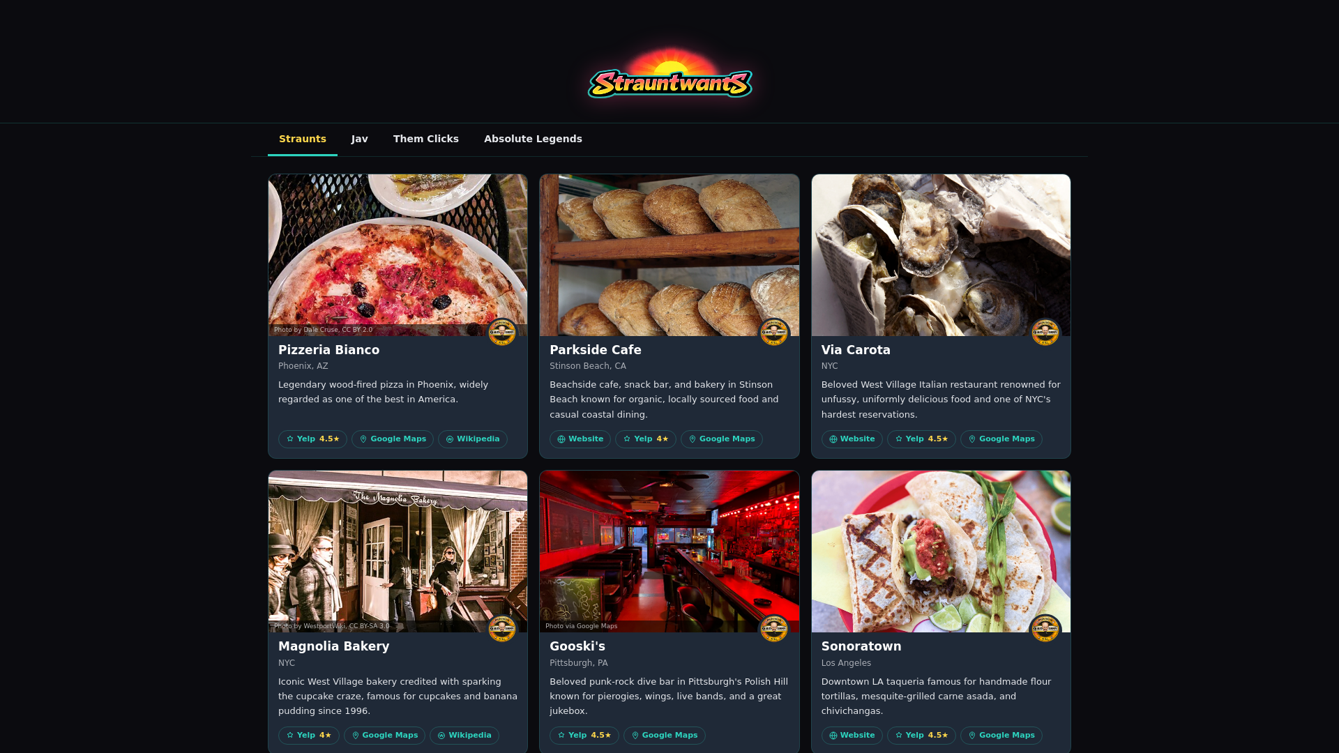 website screenshot of https://strauntwants-site.pages.dev/