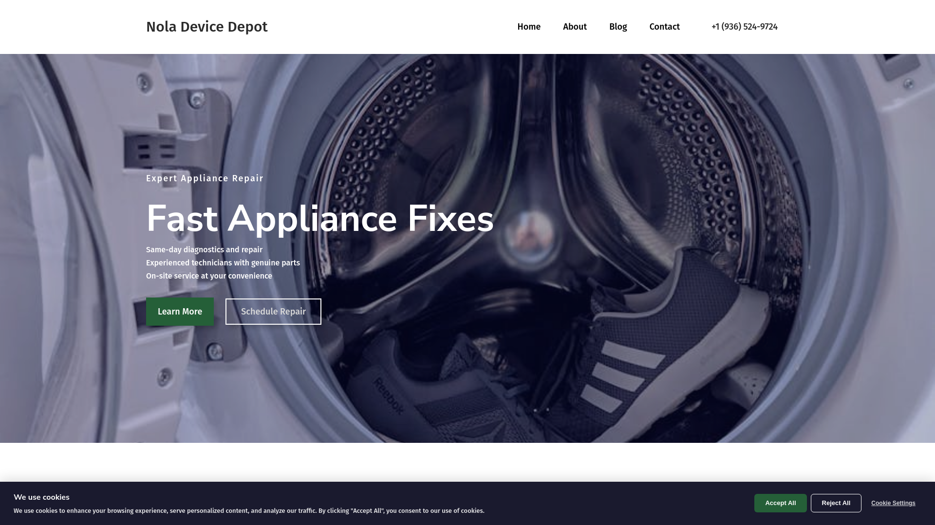 website screenshot of https://devicefix.cfd/