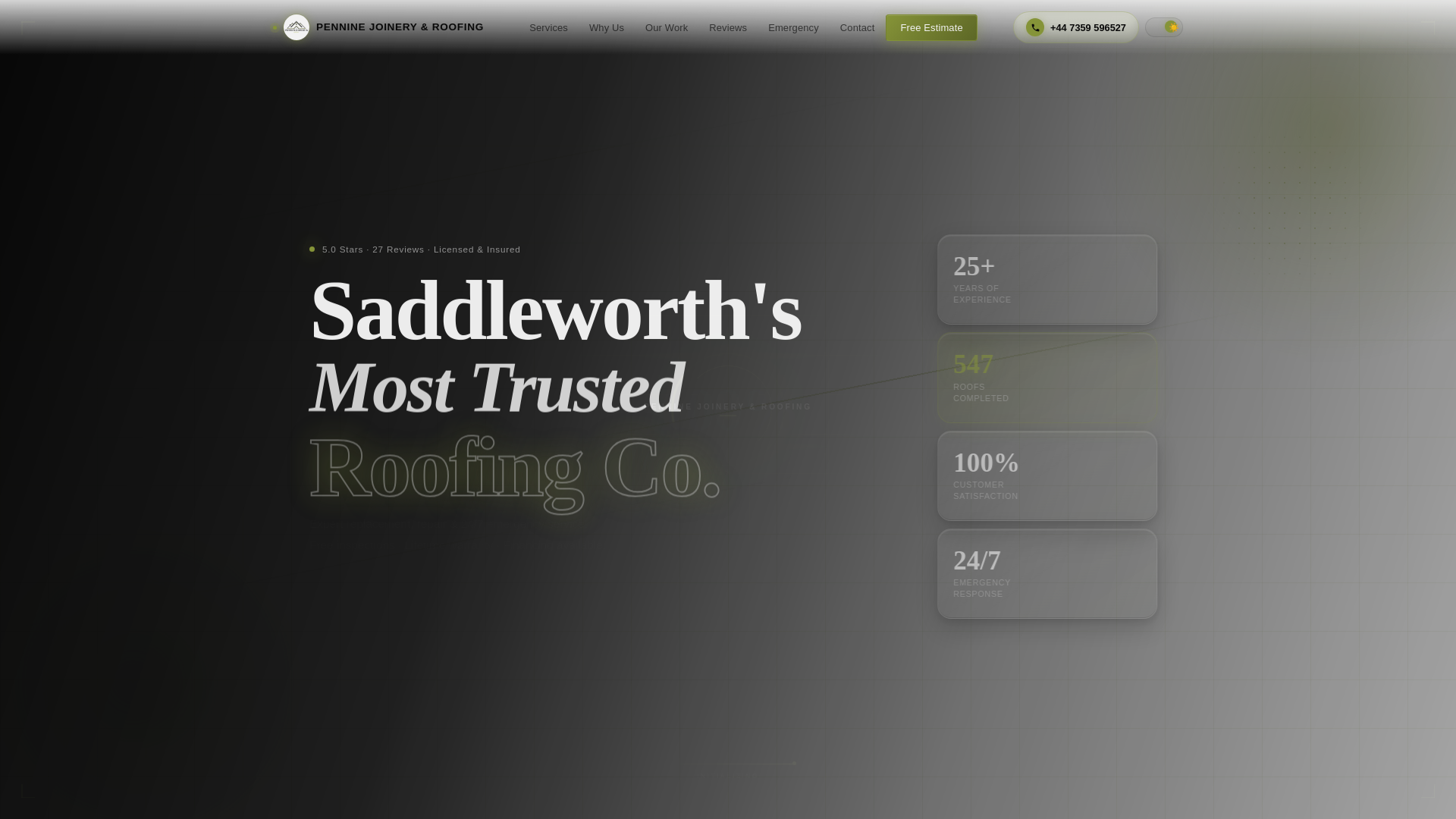 website screenshot of https://pennineroofingpreview.pages.dev/
