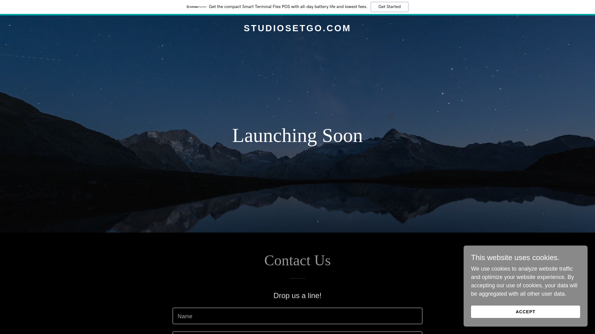 website screenshot of https://studiosetgo.com/