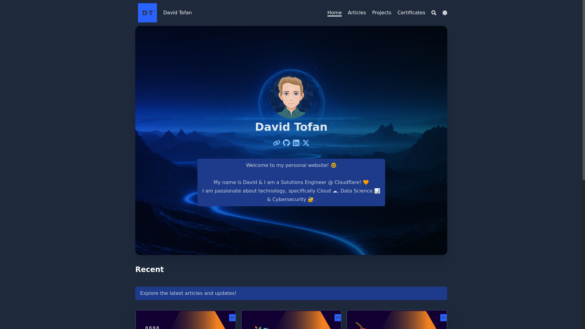 website screenshot of https://davidtofan-com.pages.dev/