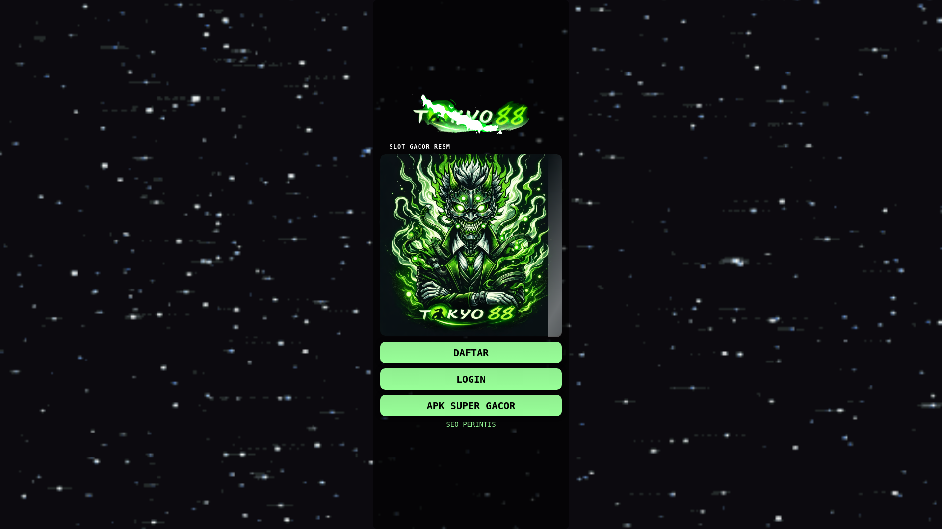 website screenshot of https://tokyo88-izinseriusdulu.pages.dev/