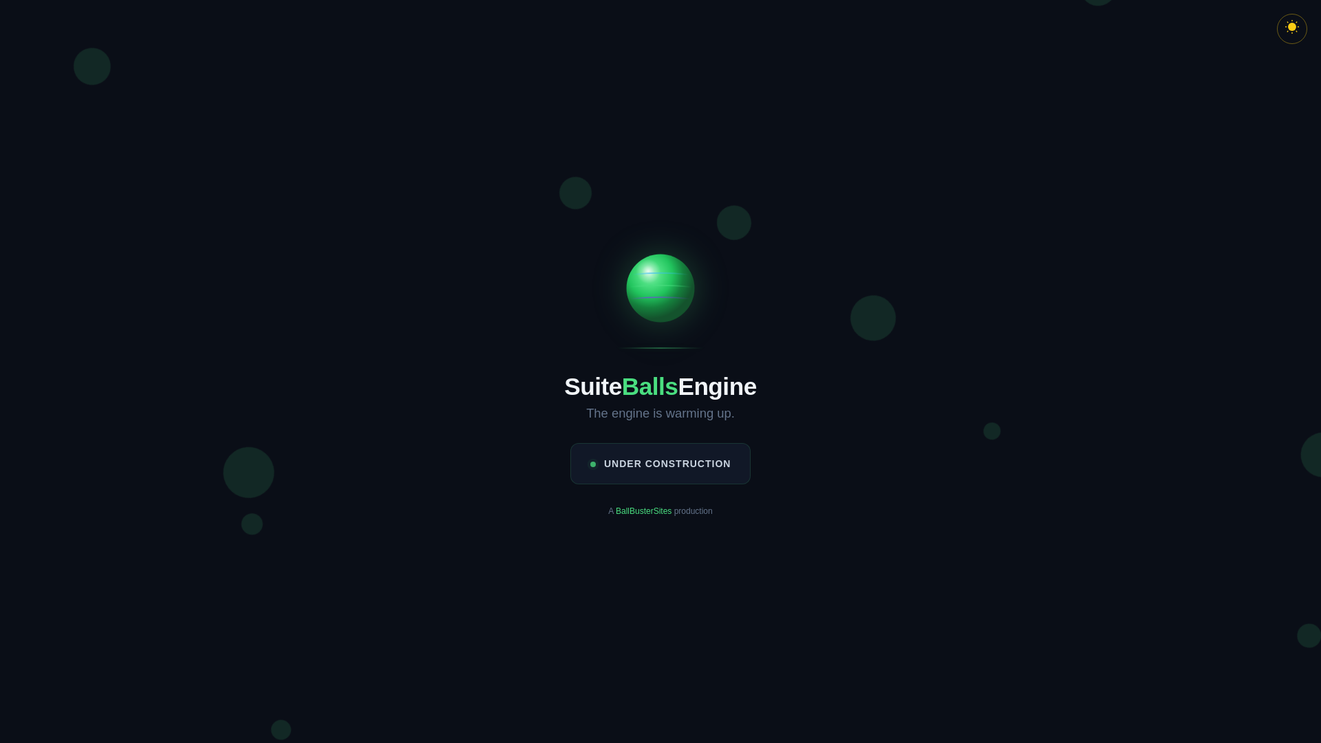 website screenshot of https://suiteballsengine.com/