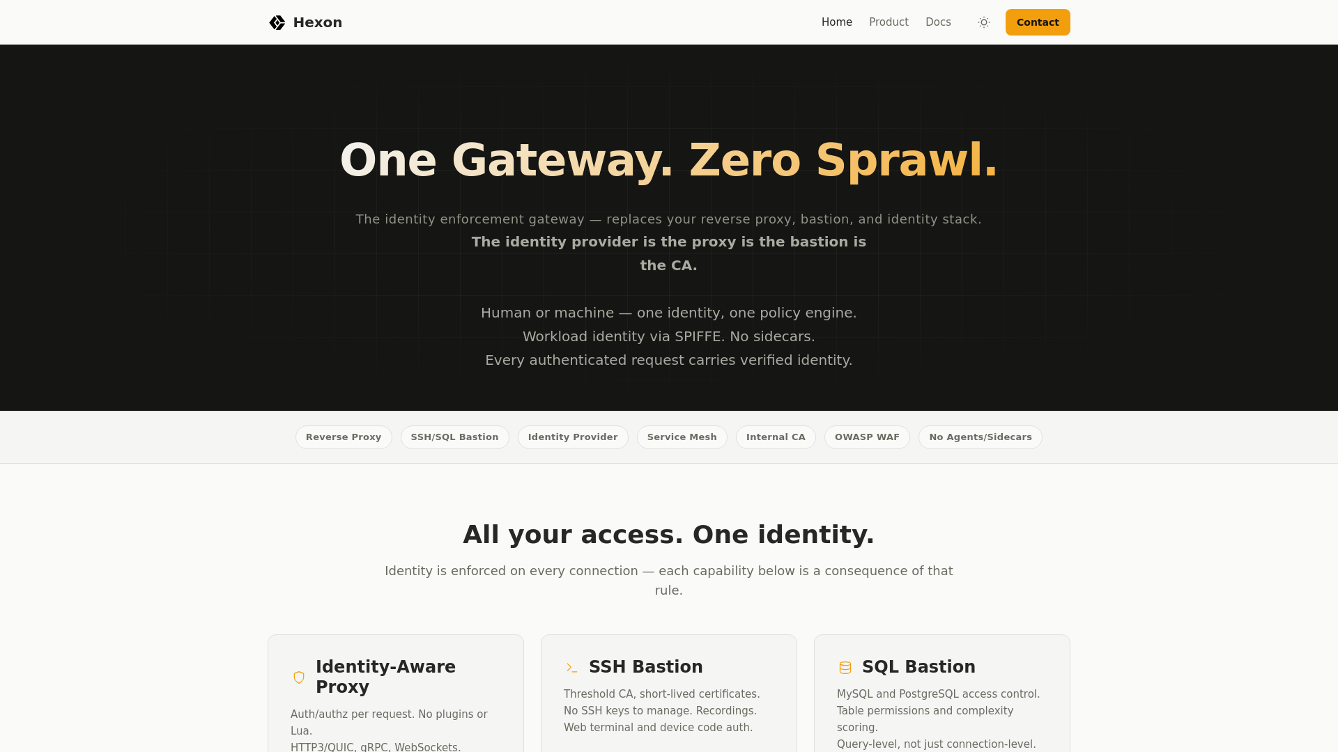 website screenshot of https://hexon-docs.pages.dev/