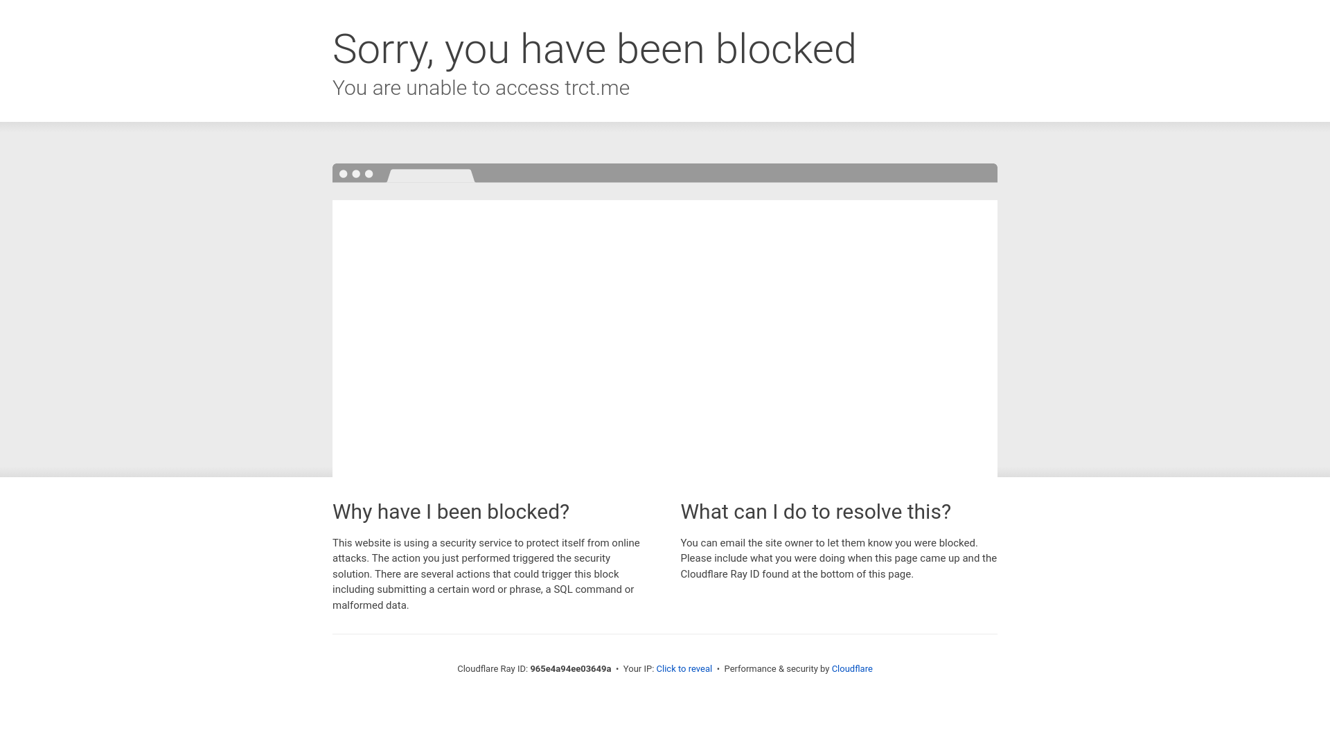 website screenshot of https://trct.me/