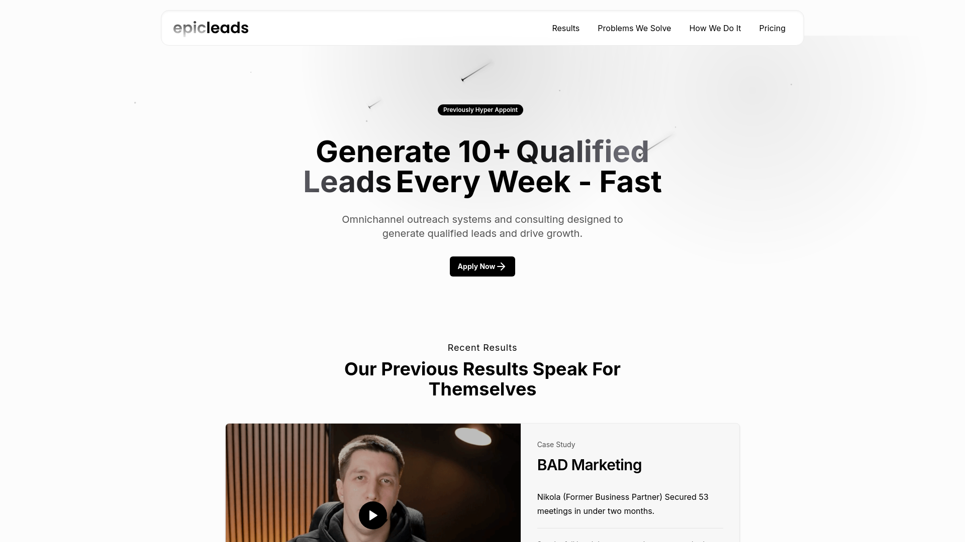 website screenshot of https://zenithscale.info