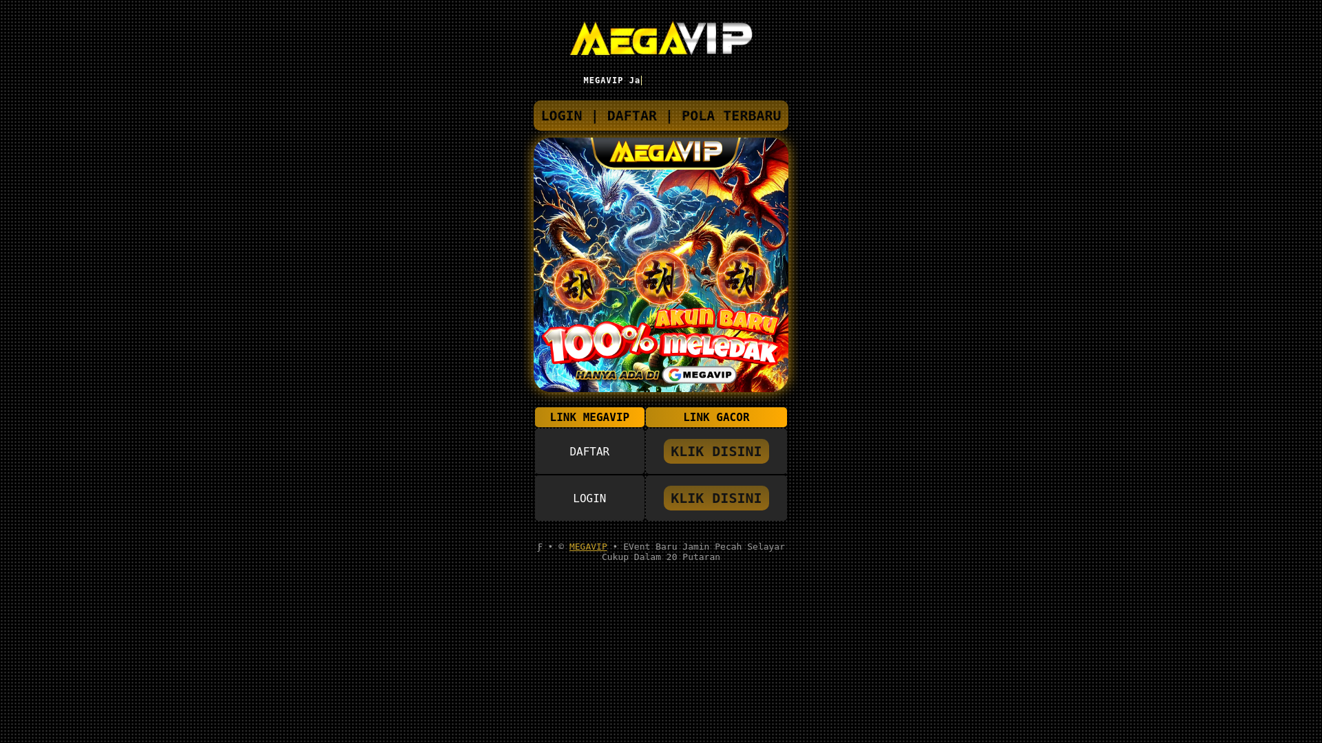 website screenshot of https://megavip-pasti-naik.pages.dev/